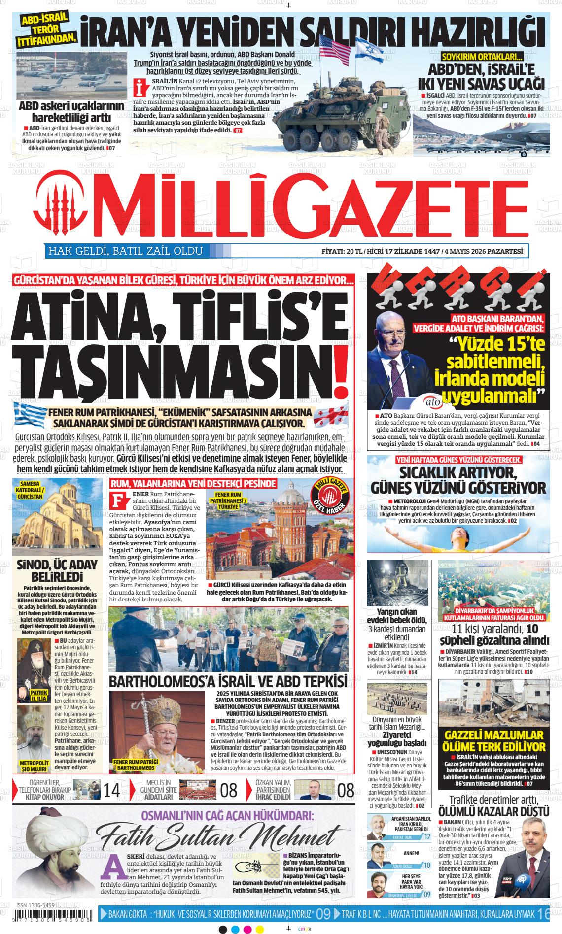 Milli Gazete Gazetesi 04.05.2026