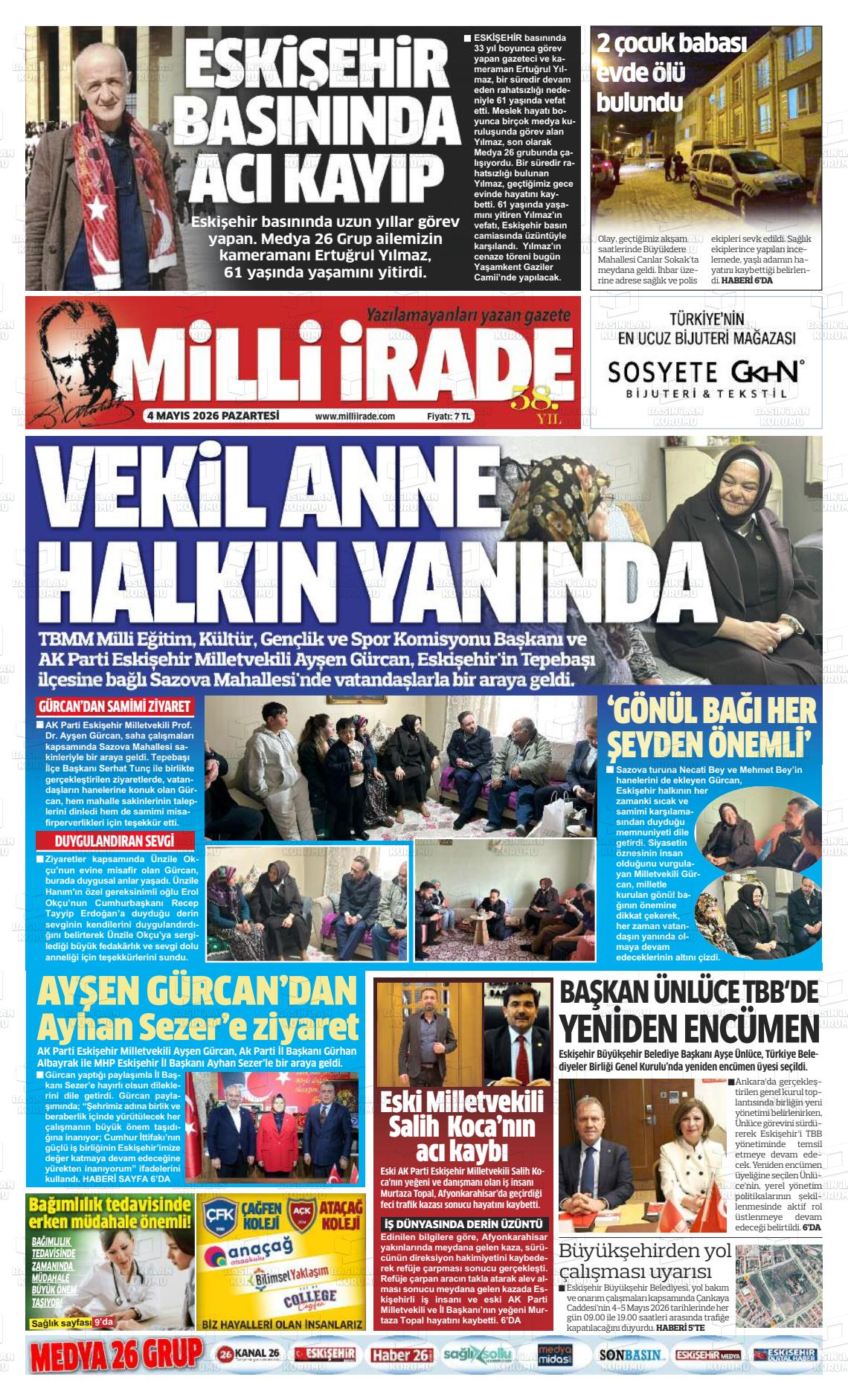 Konya Milliirade 04.05.2026