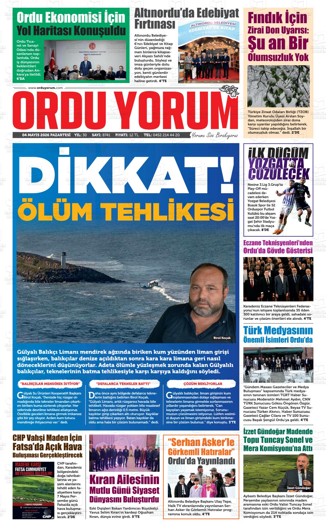 Ordu Yorum 04.05.2026