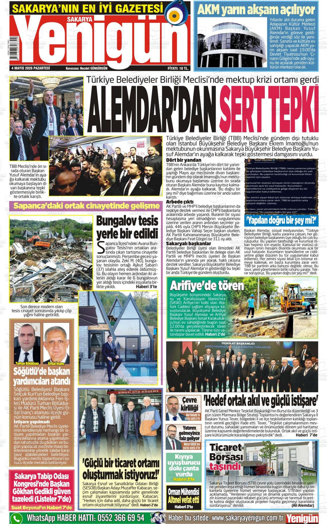 Sakarya Yenigun 04.05.2026