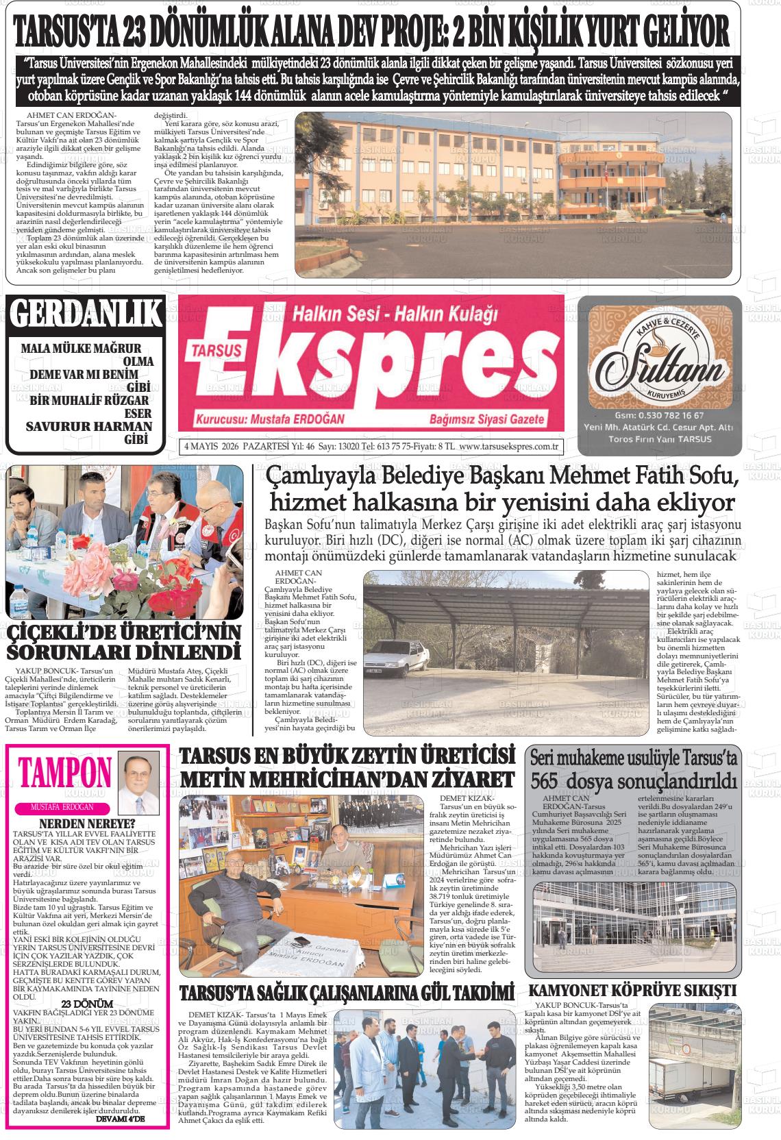 Mersin Tarsusekspres 04.05.2026