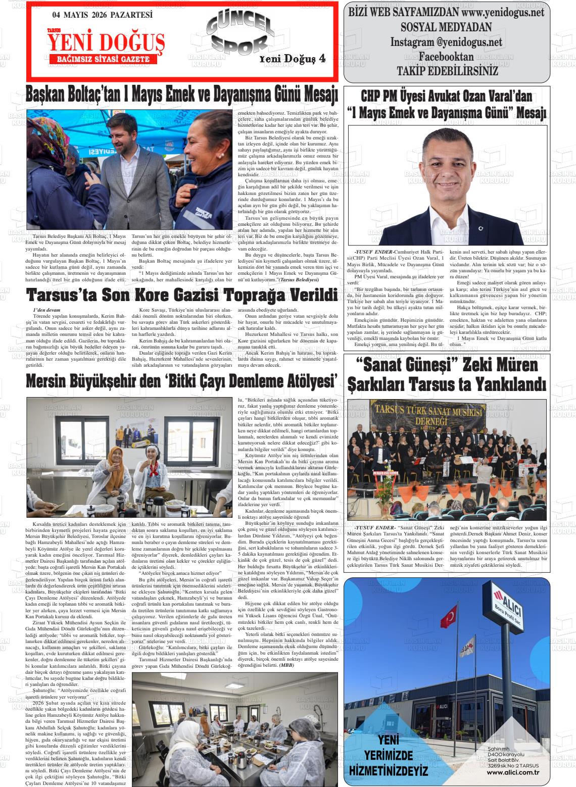 Mersin Tarsusyenidogus 04.05.2026