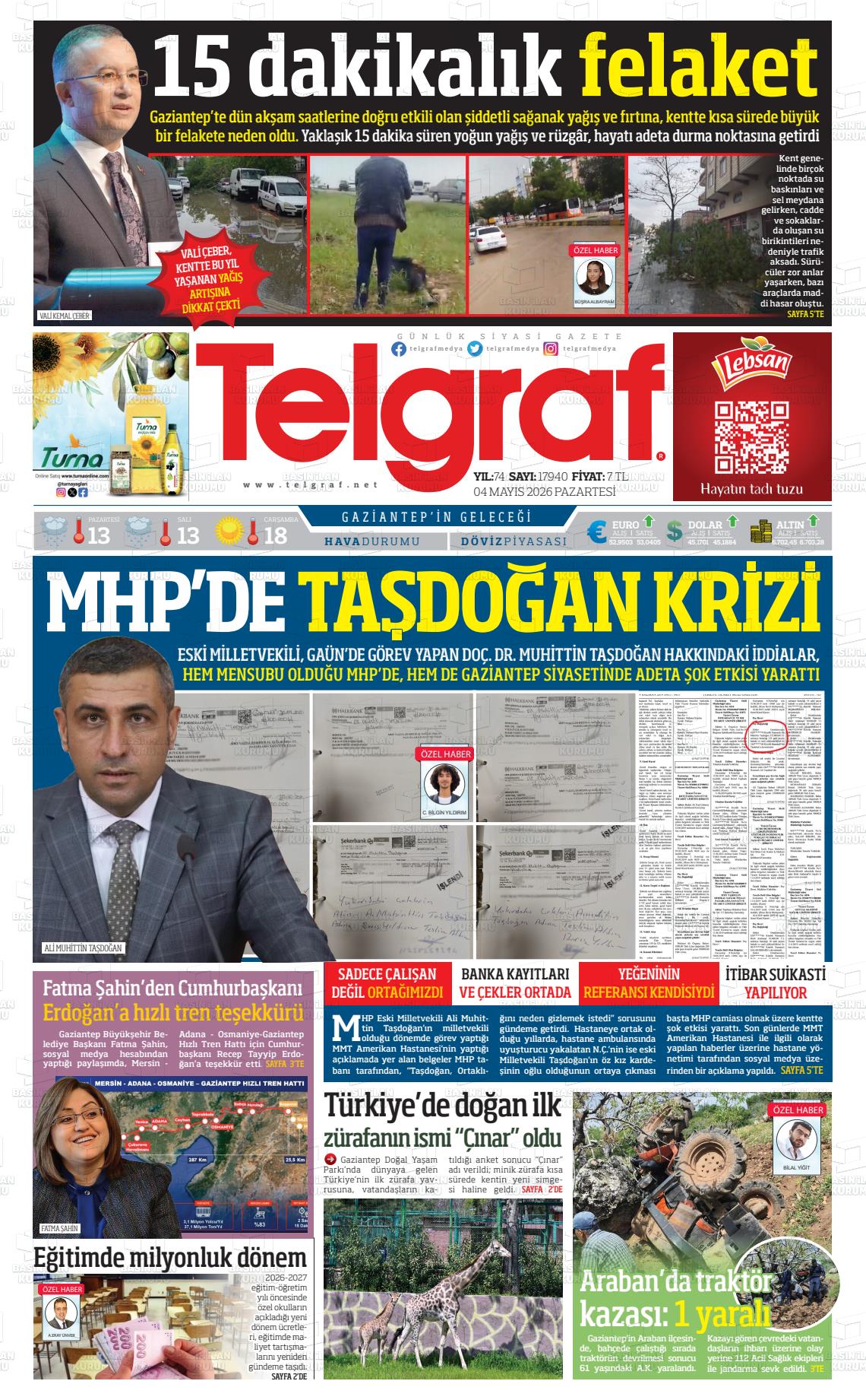 Gaziantep Telgraf 04.05.2026