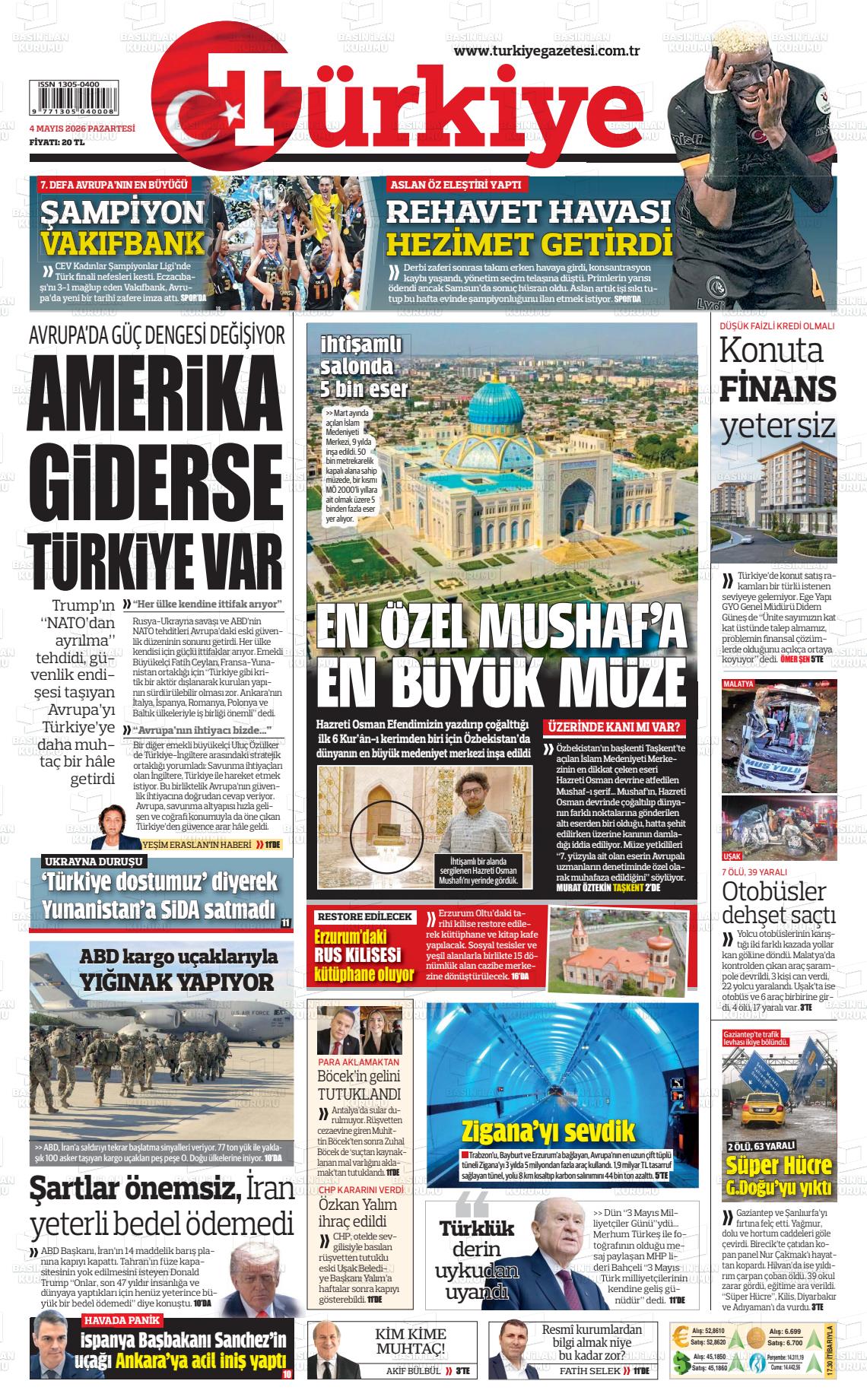 Türkiye Gazetesi 04.05.2026
