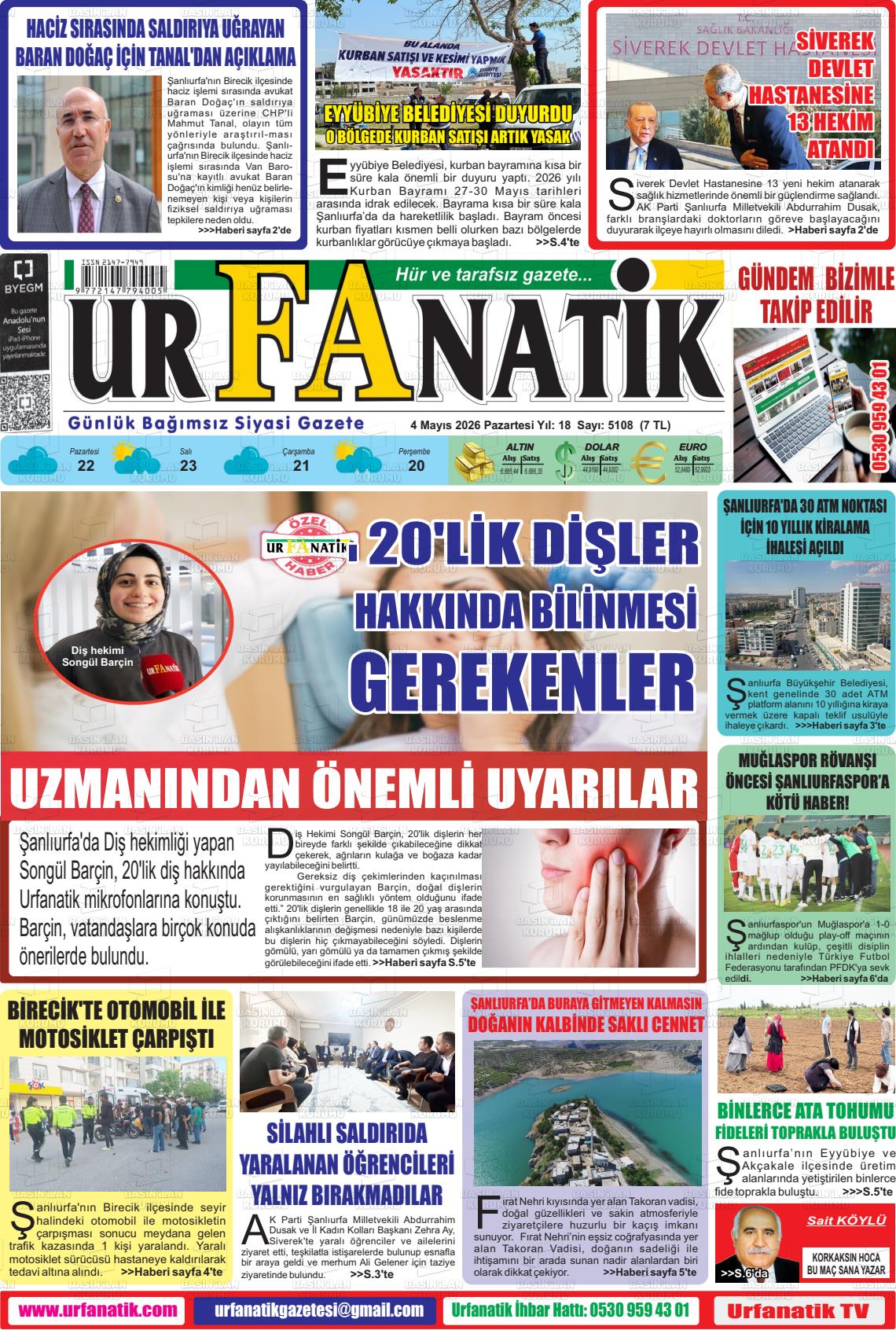 Sanliurfa Urfanatik 04.05.2026
