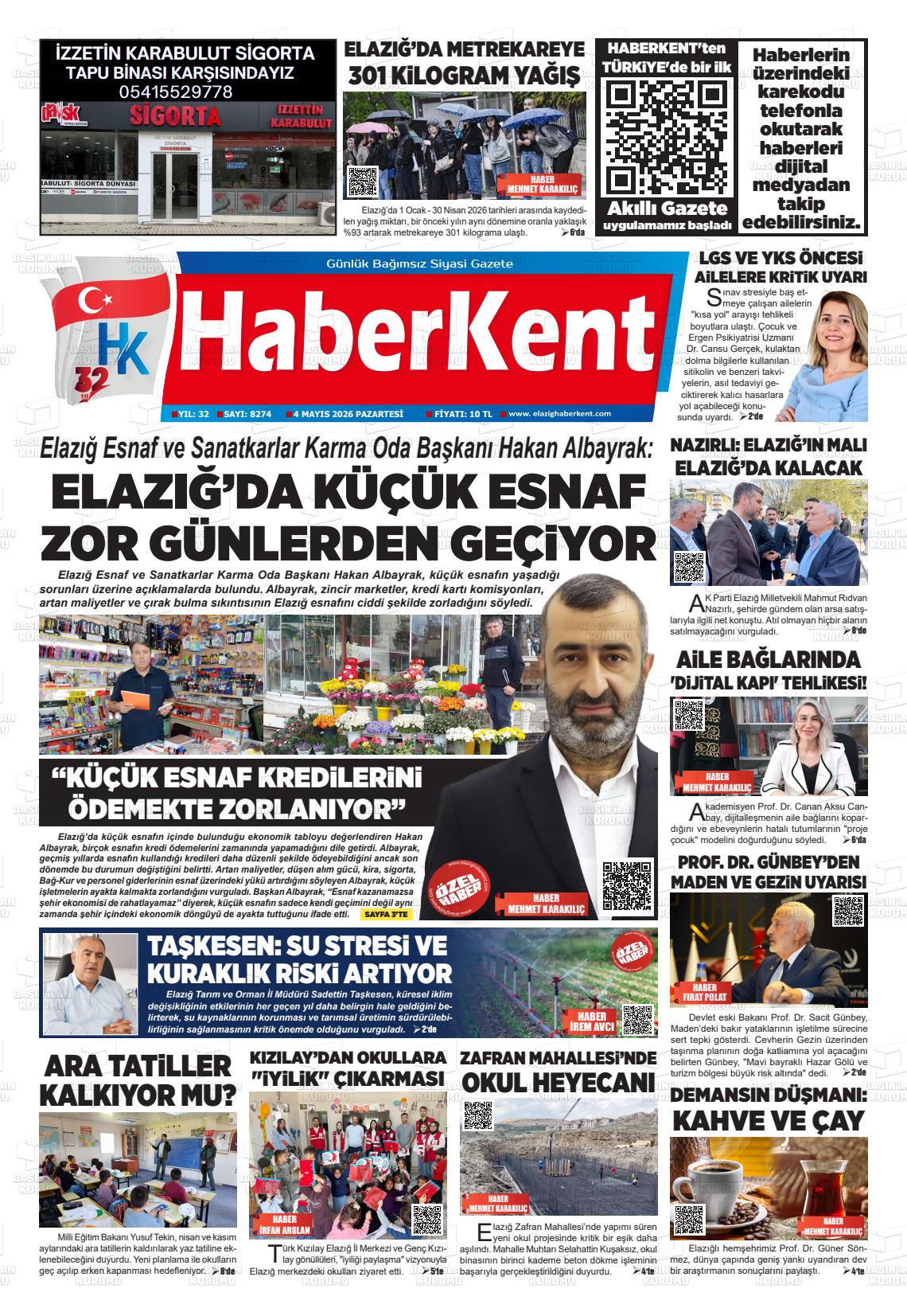 Elazig Yenicag 04.05.2026