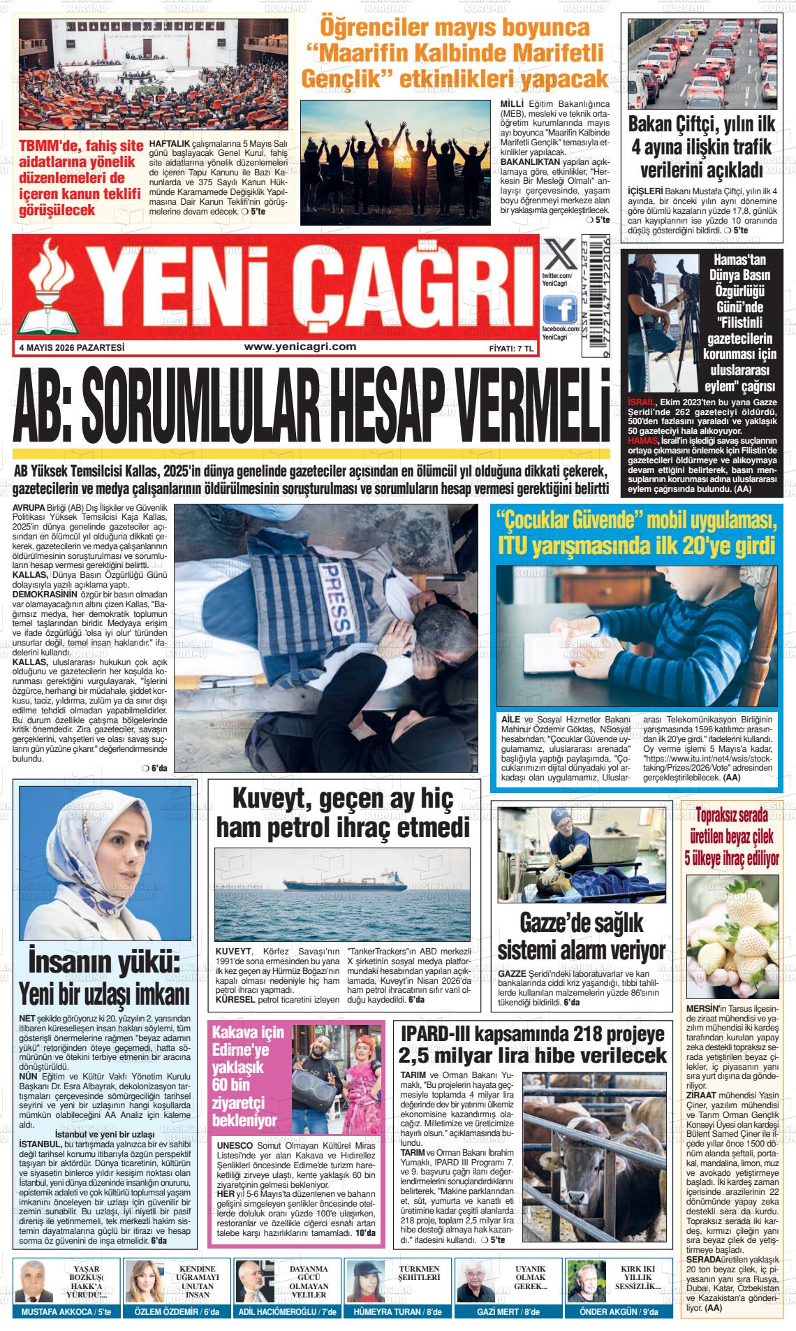 Istanbul Yenicagri 04.05.2026