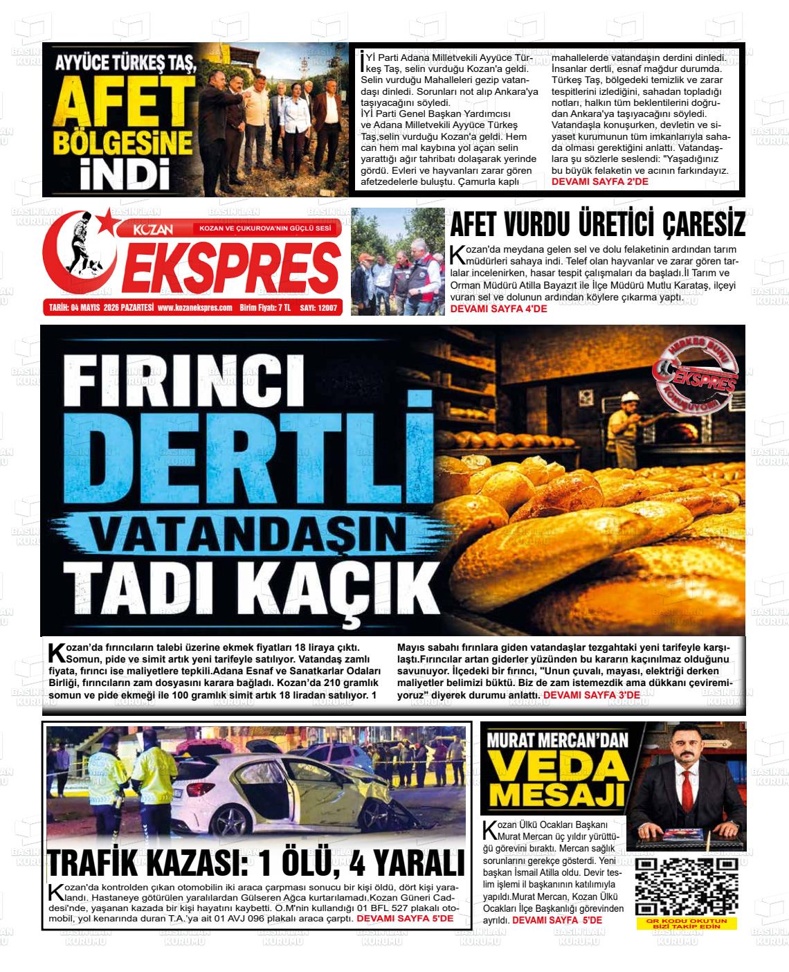Adana Yenihursoz 04.05.2026