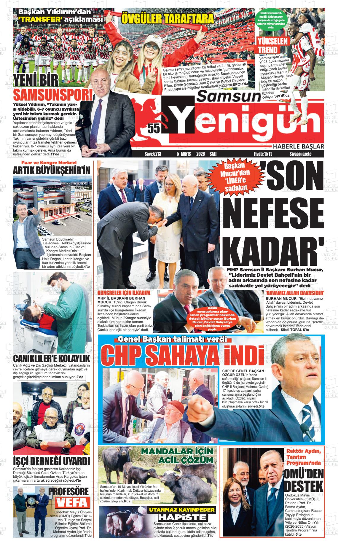 Samsun 55 Yenigun 05.05.2026