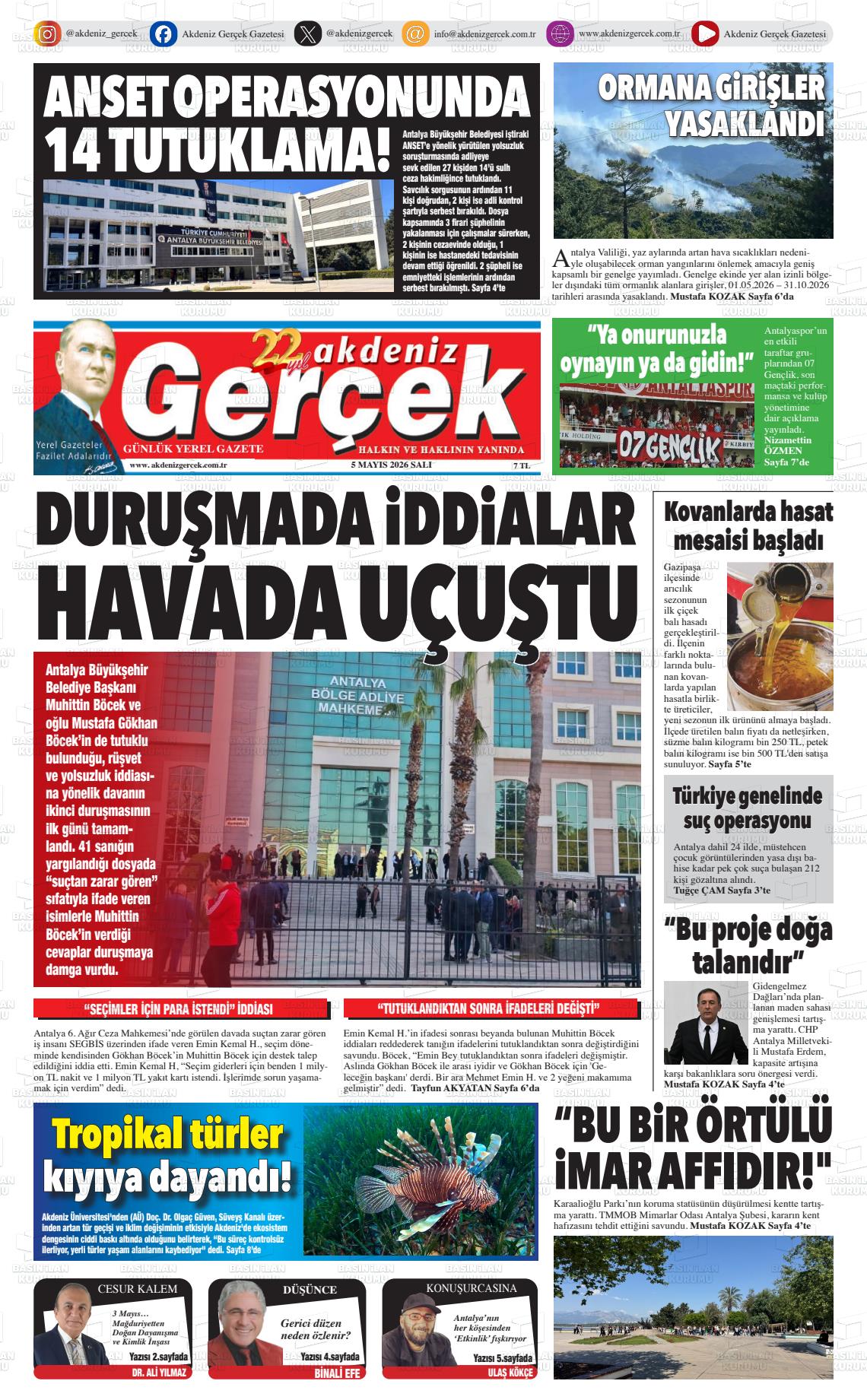 Antalya Akdenizgercek 05.05.2026