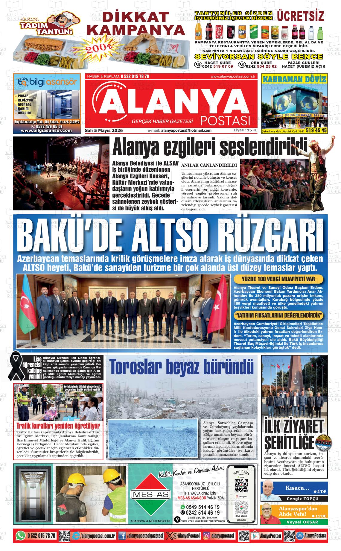 Antalya Alanyapostasi 05.05.2026