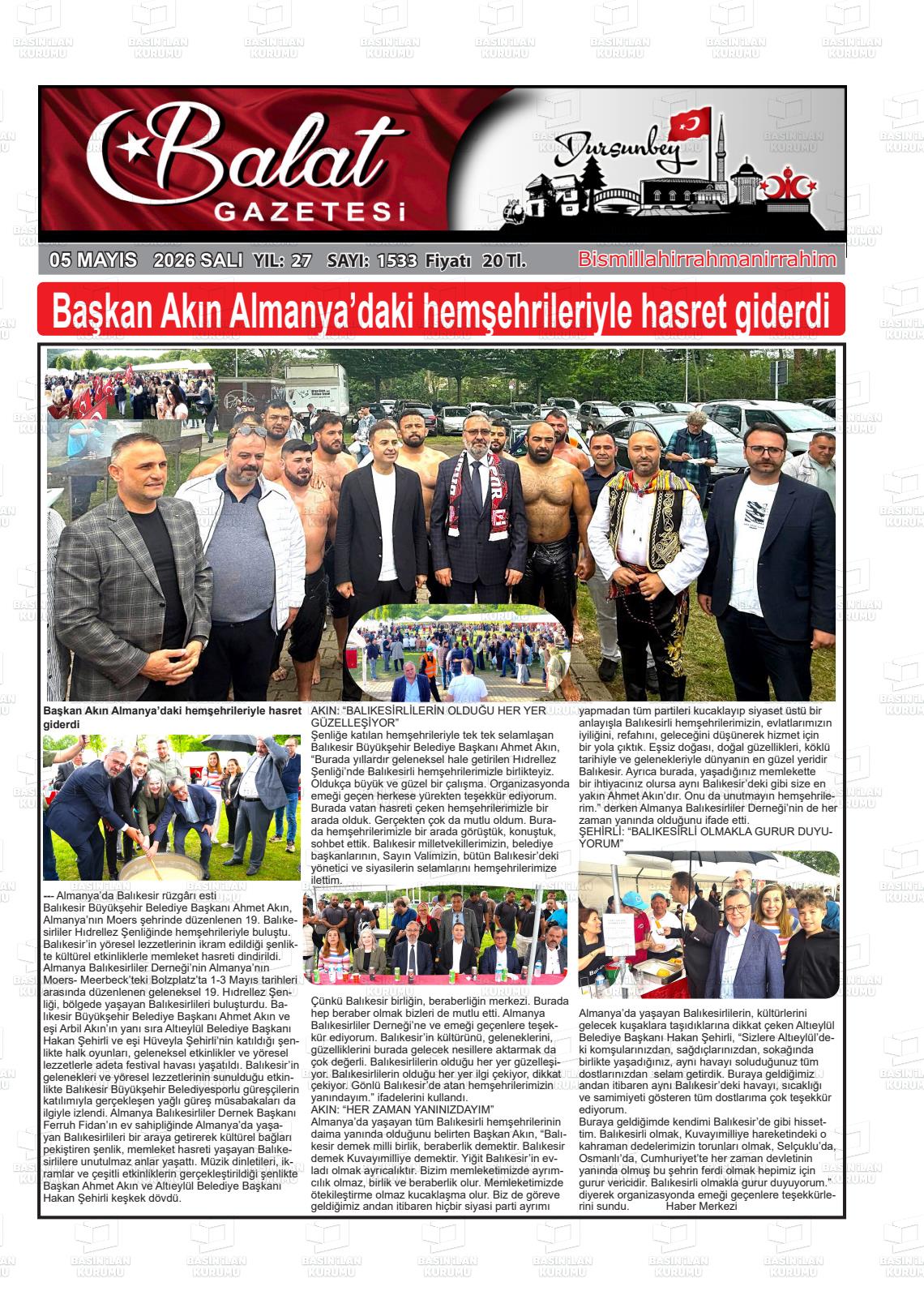 Balikesir Balat 05.05.2026