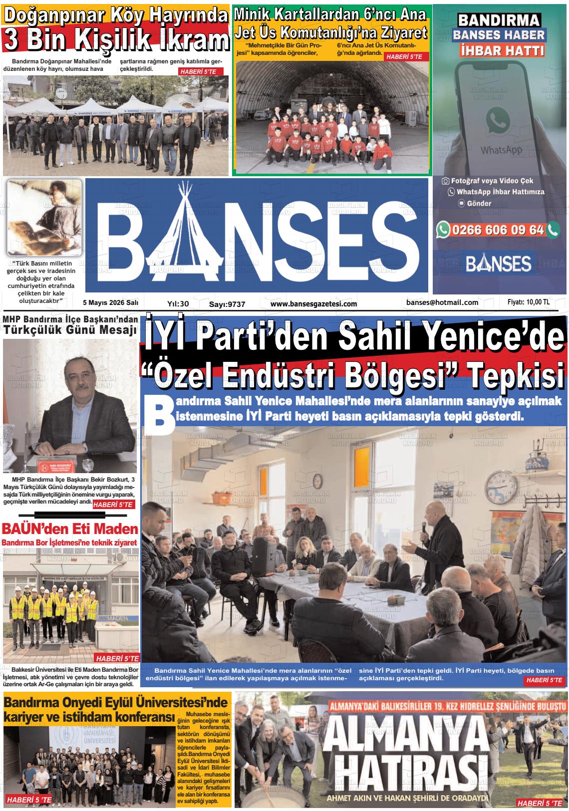 Balikesir Banses 05.05.2026