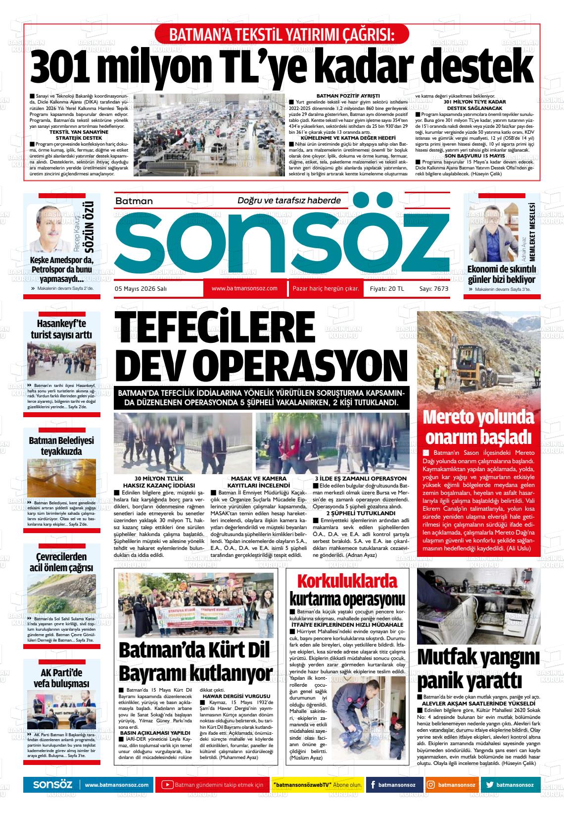 Batman Sonsoz 05.05.2026
