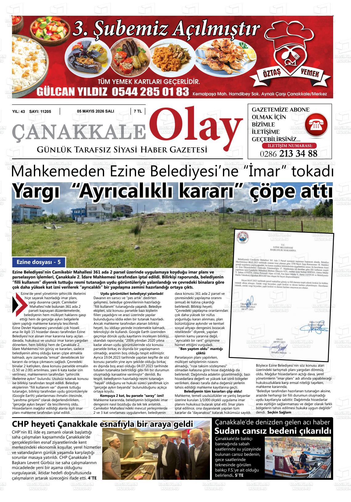 Canakkale Olay 05.05.2026