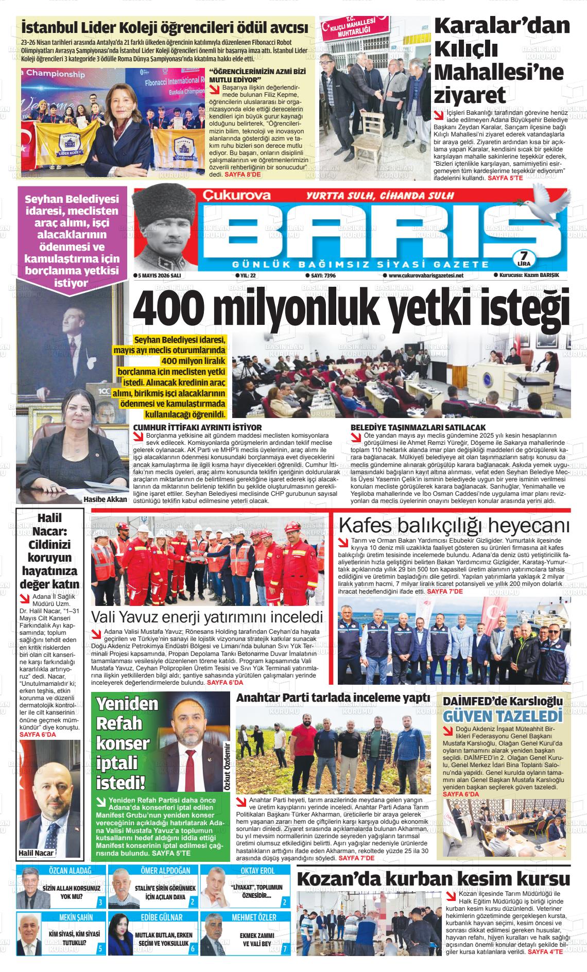 Adana Cukurovabaris 05.05.2026