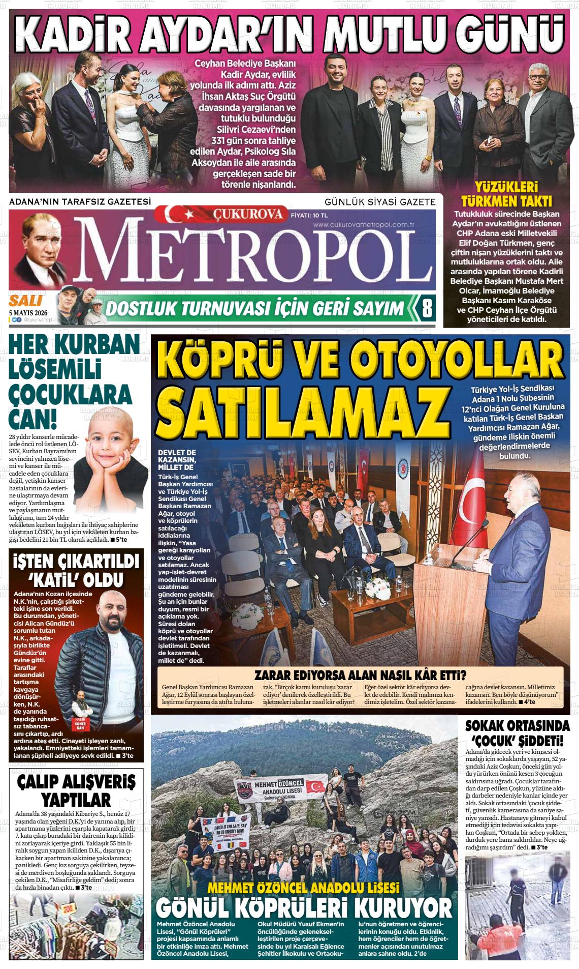 Adana Cukurovametropol 05.05.2026