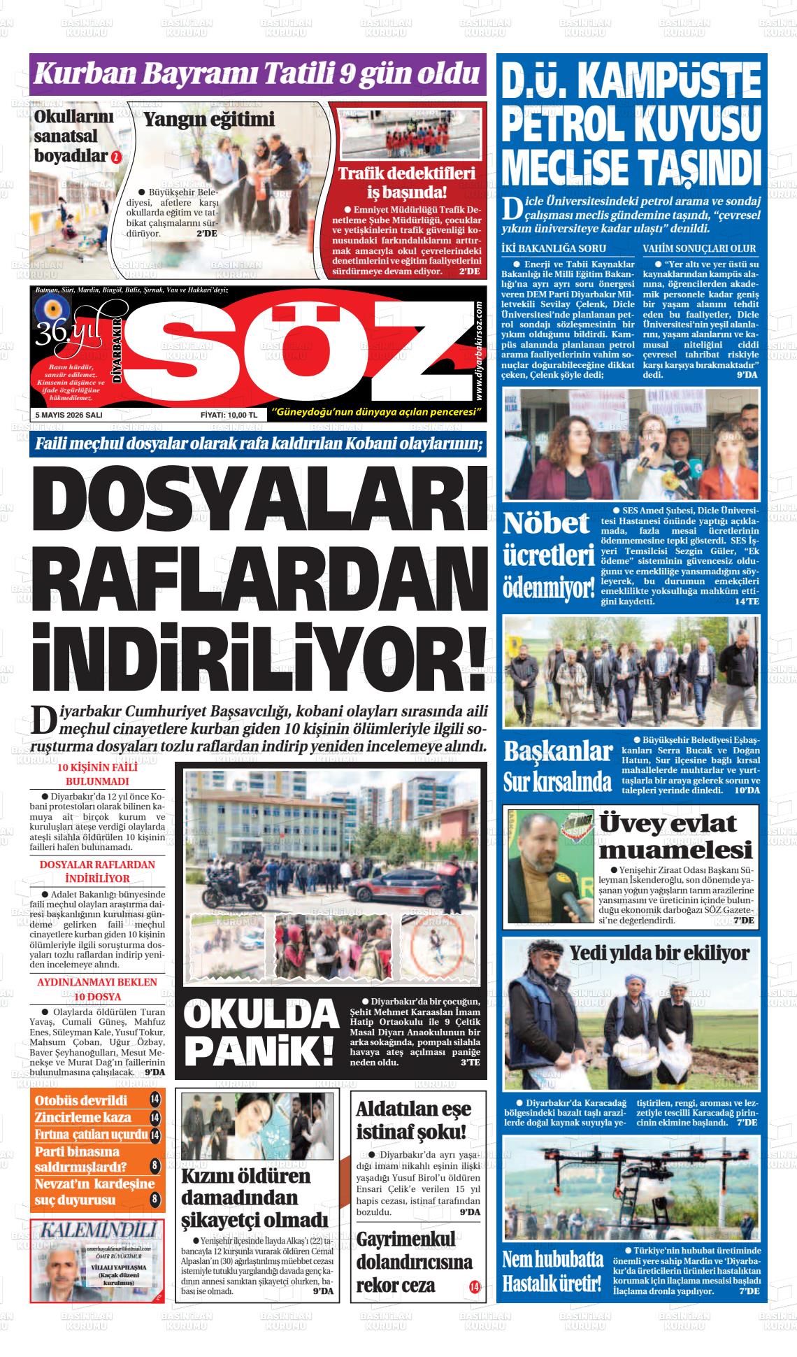 Diyarbakir Soz 05.05.2026
