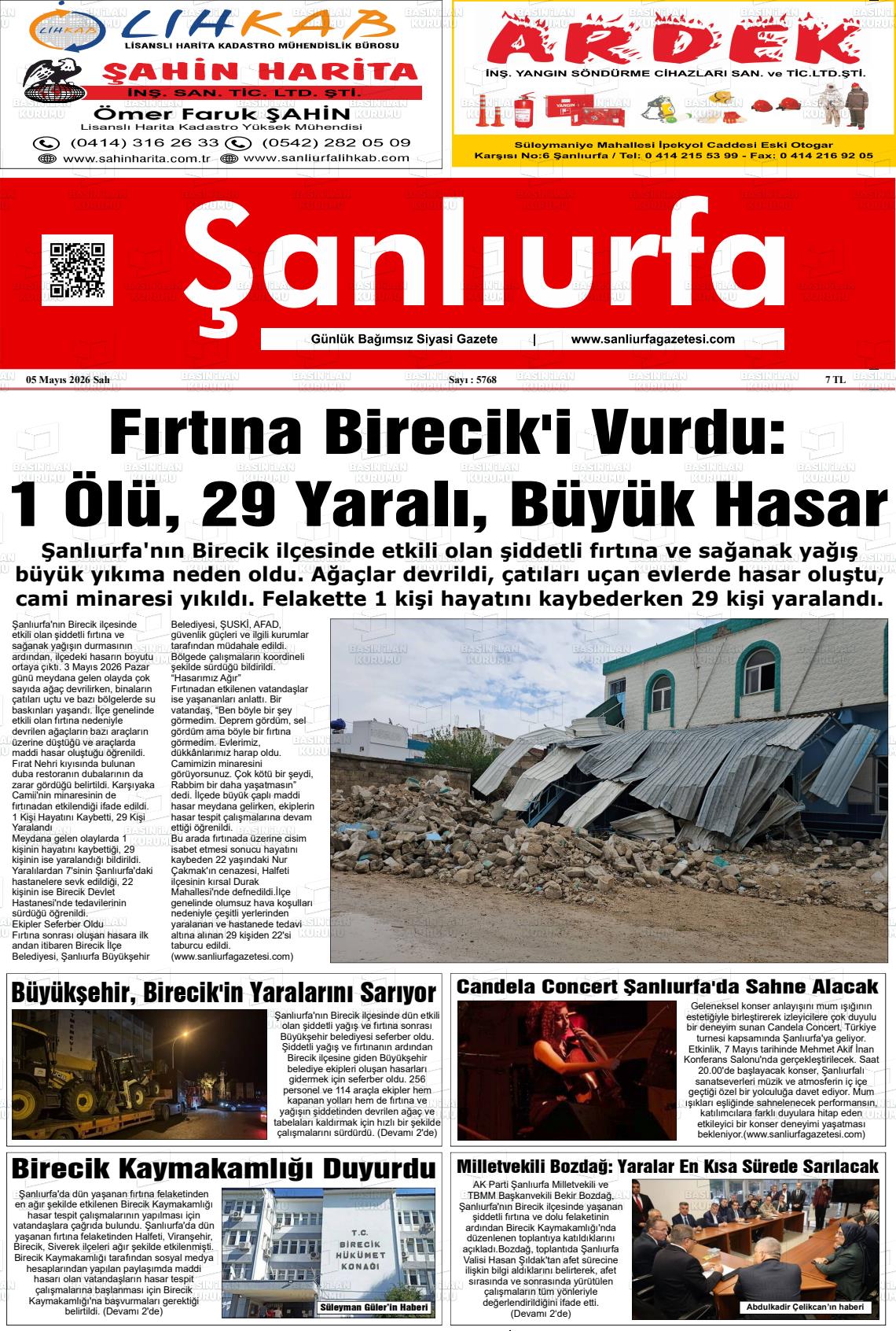 Sanliurfa Dunyadaveturkiyede 05.05.2026