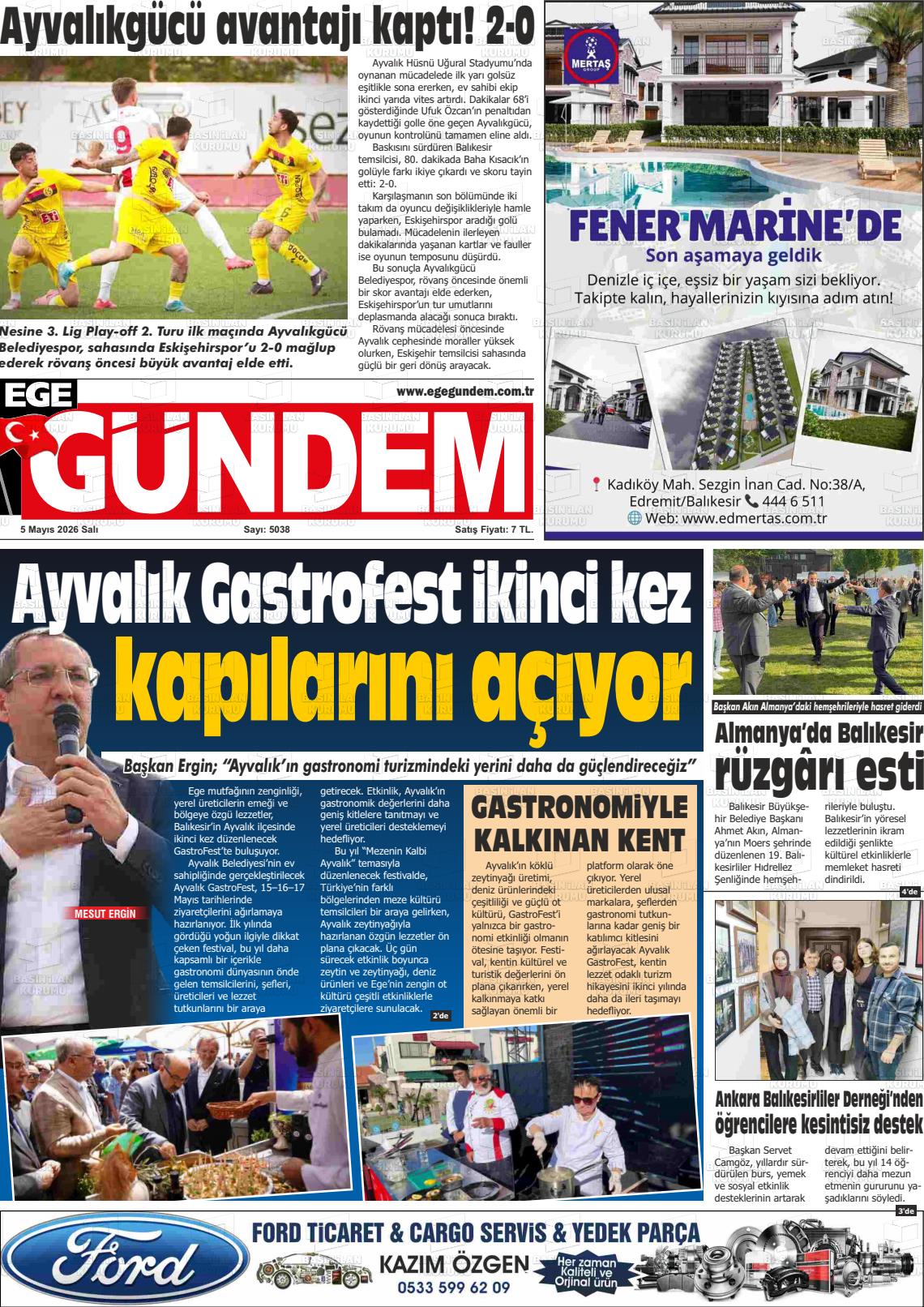 Balikesir Egegundem 05.05.2026