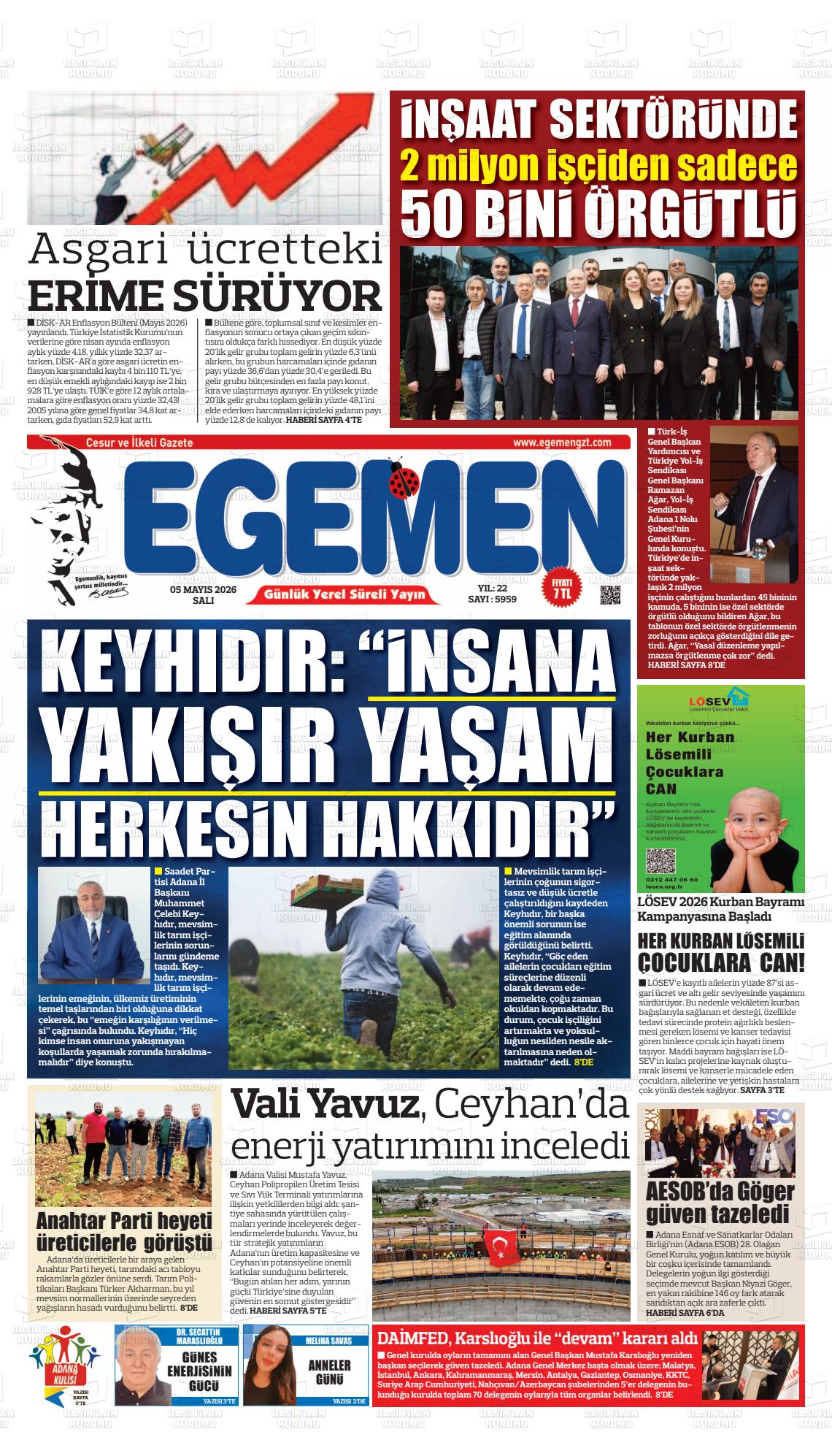 Adana Egemen 05.05.2026