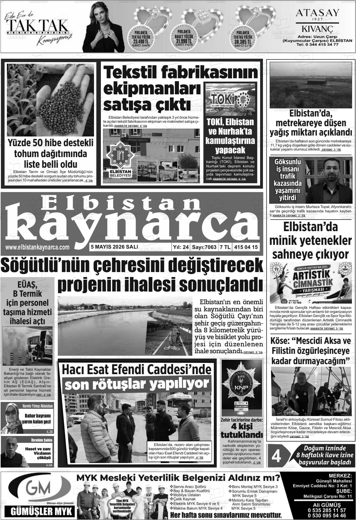 Kahramanmaras Elbistankaynarca 05.05.2026