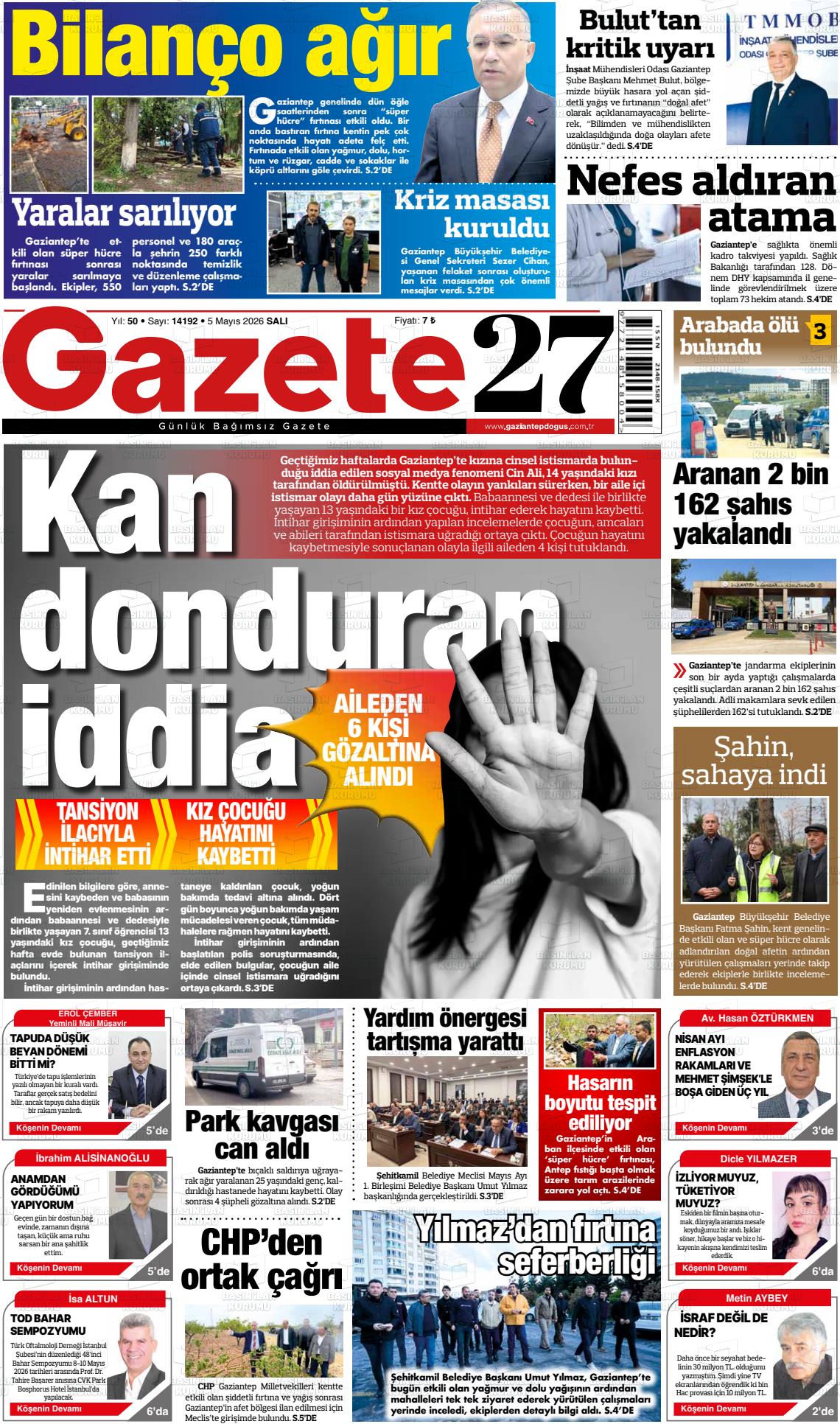Gaziantep Dogus 05.05.2026