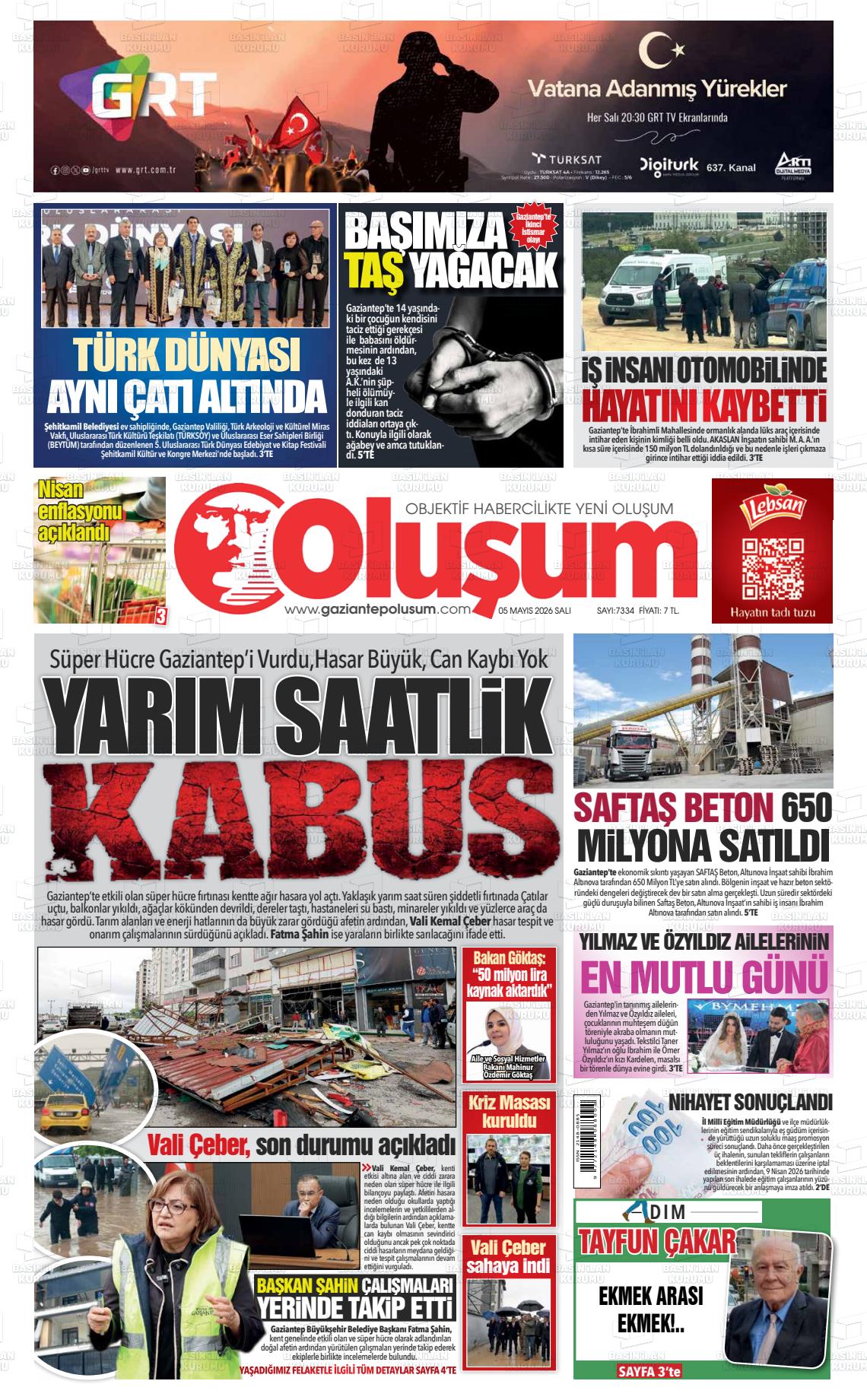 Gaziantep Olusum 05.05.2026