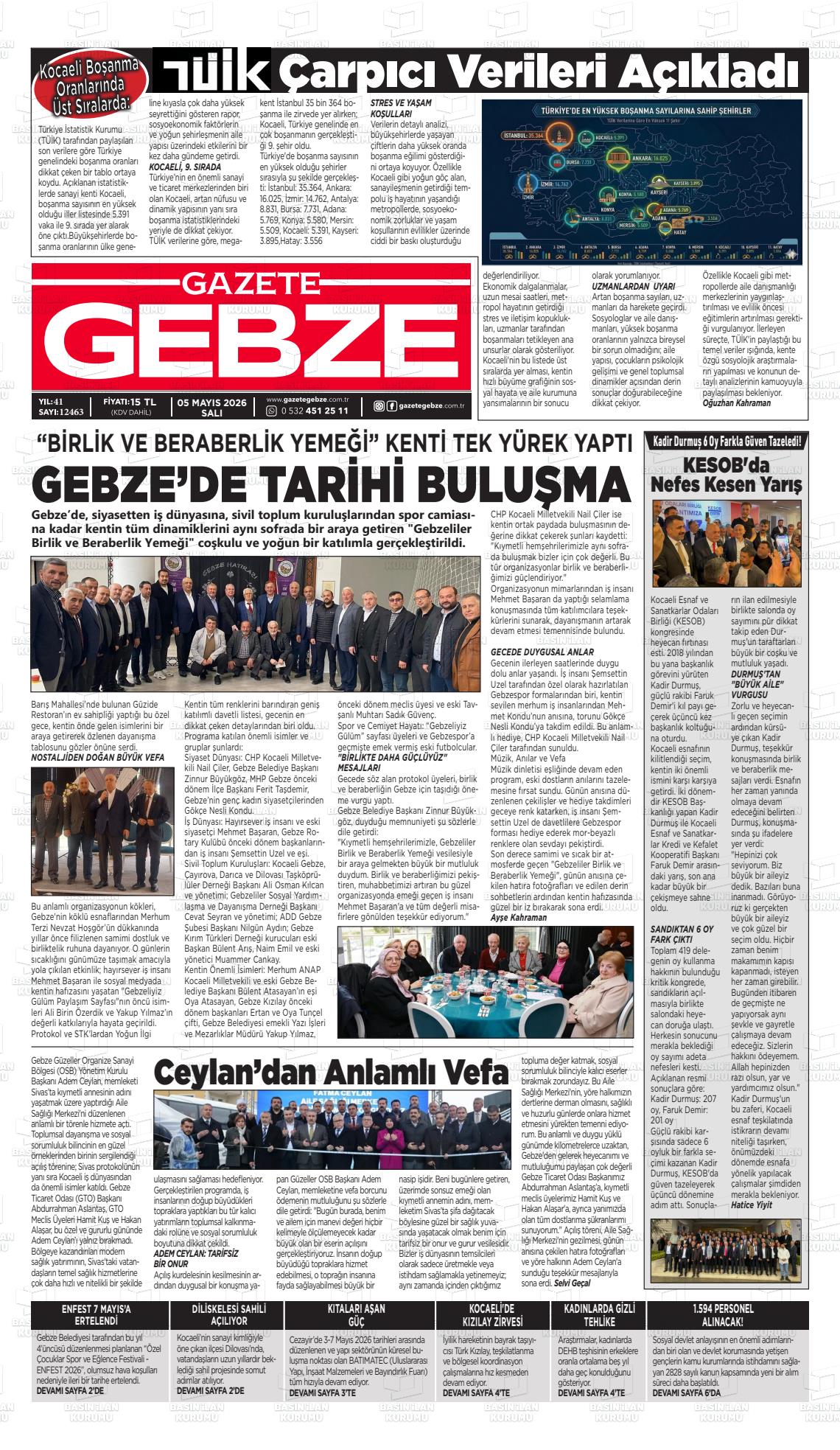 Kocaeli Gebze 05.05.2026