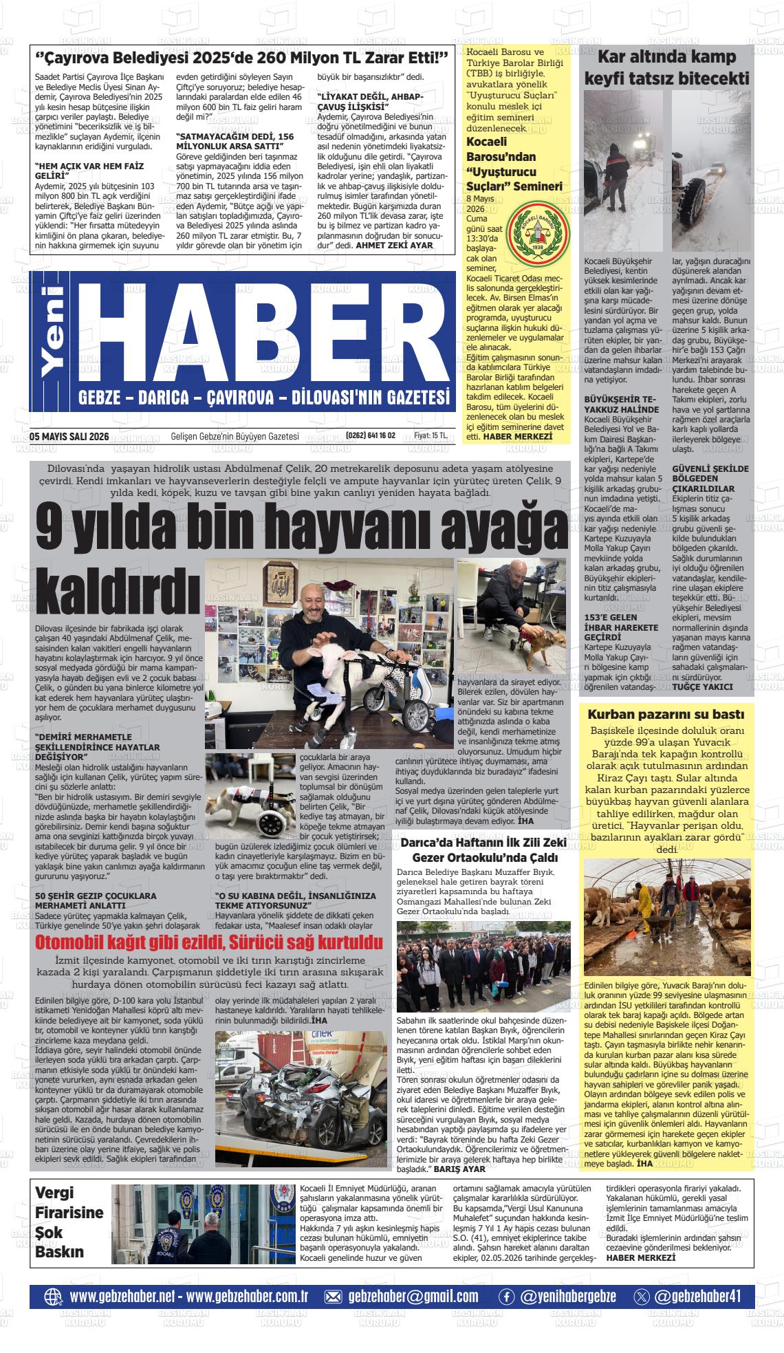 Kocaeli Gebzehaber 05.05.2026