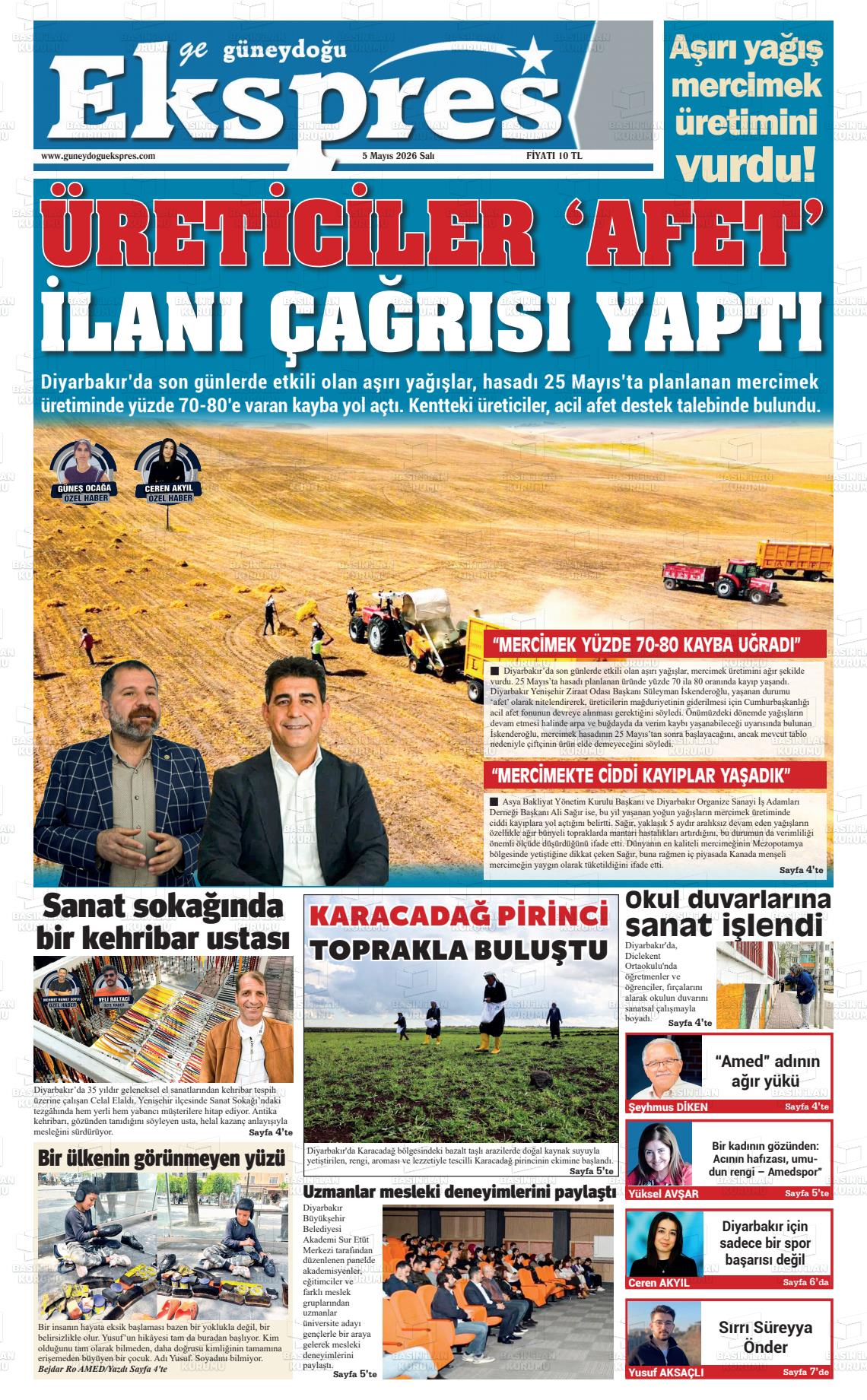 Diyarbakir Geguneydoguekspres 05.05.2026