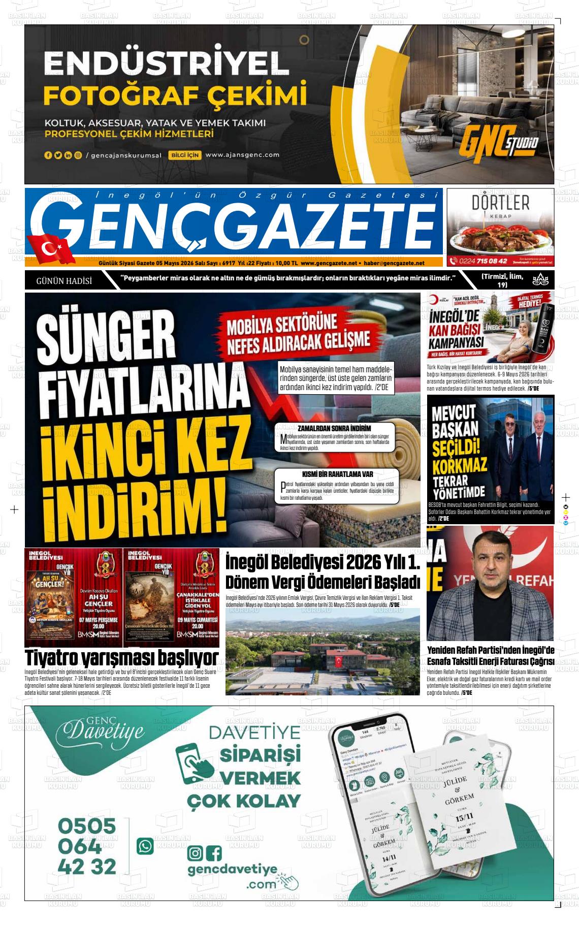 Bursa Gencgazete 05.05.2026