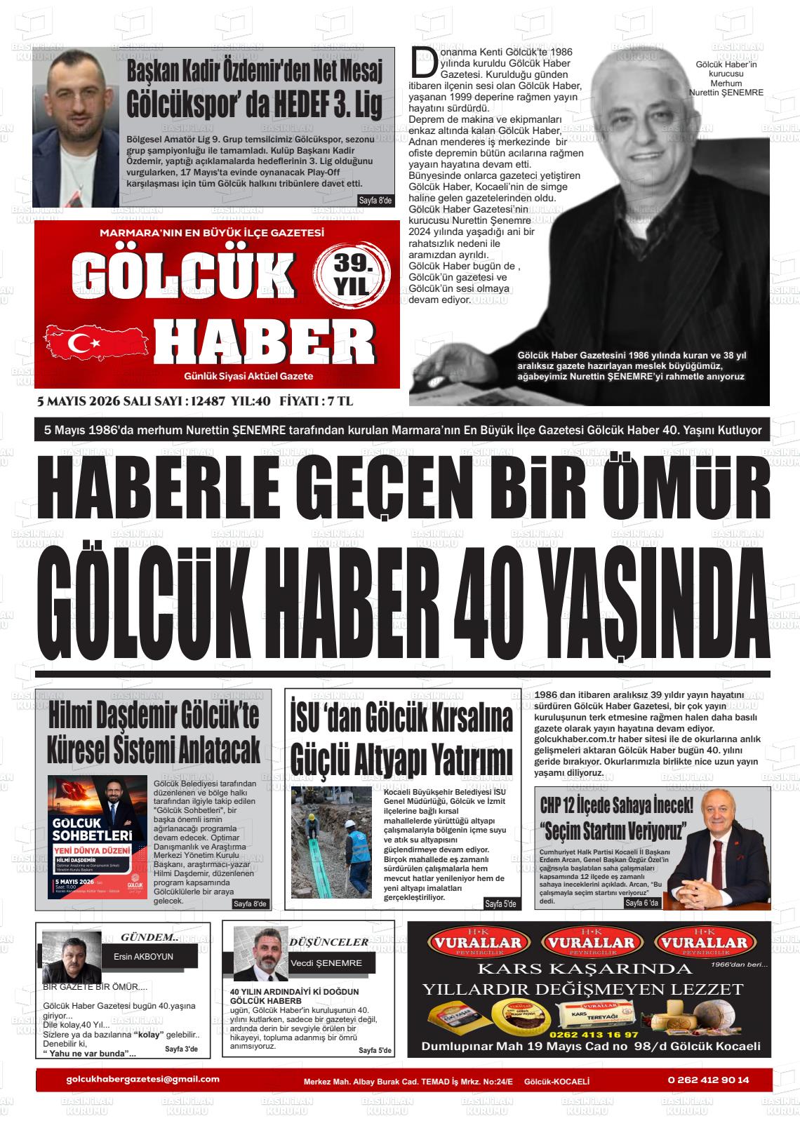 Kocaeli Golcukhaber 05.05.2026