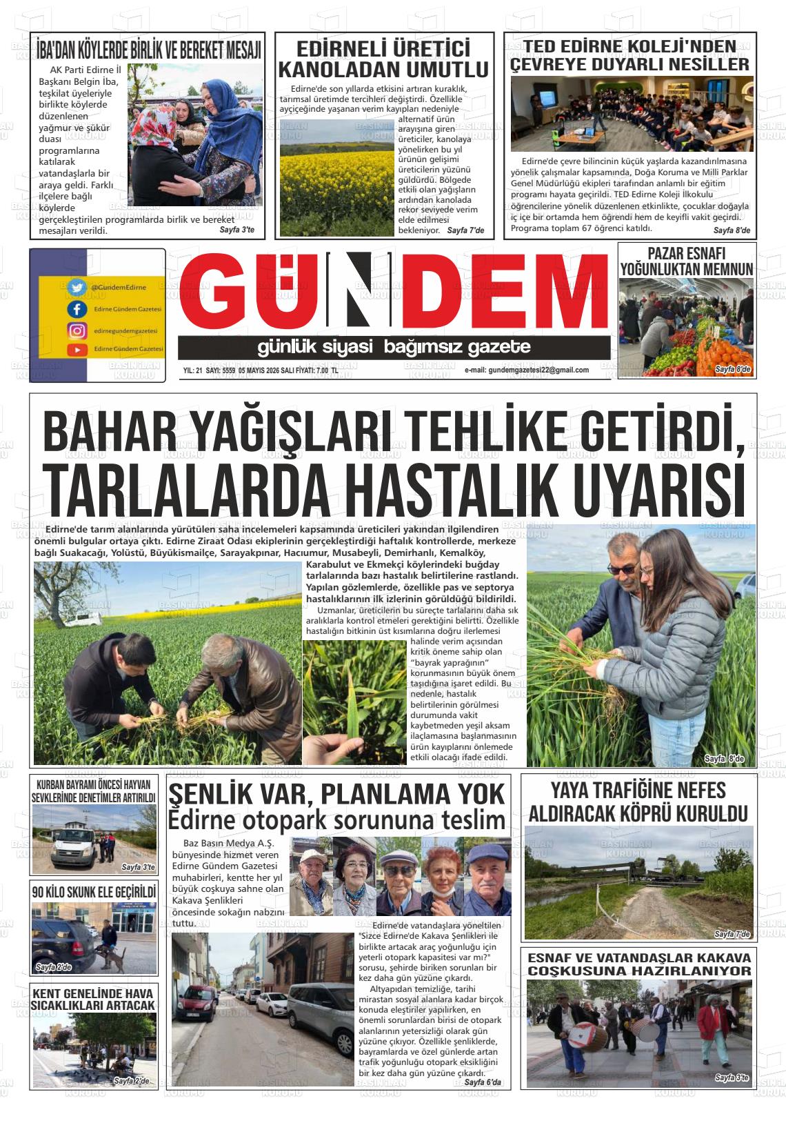 Edirne Gundem 05.05.2026