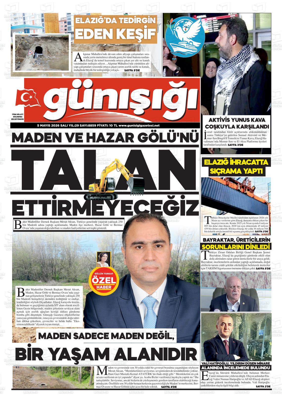 Elazig Gunisigi 05.05.2026