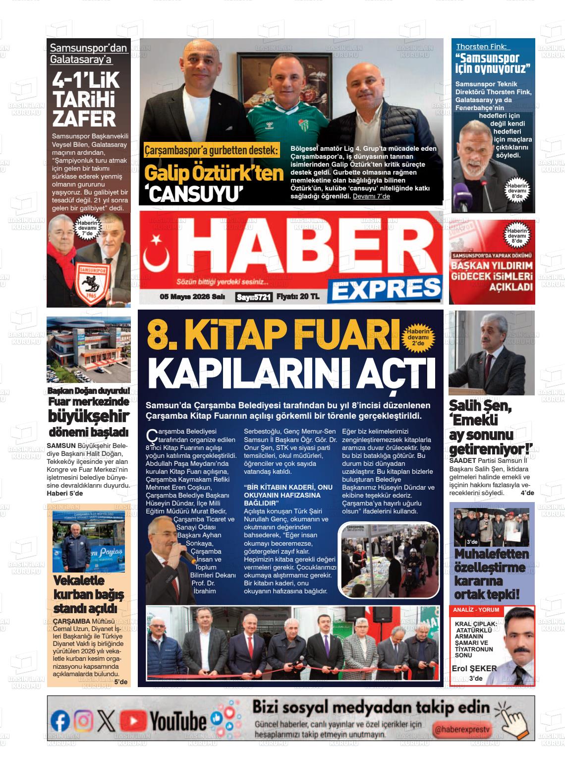 Samsun Haberexpres 05.05.2026