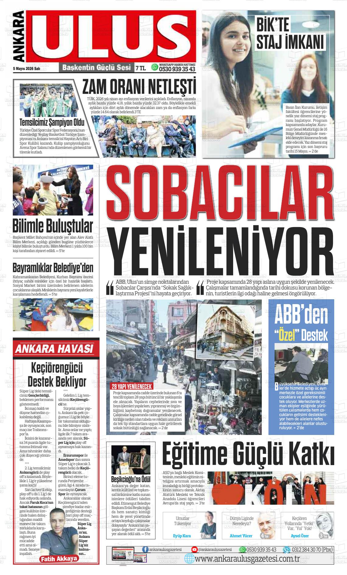 Ankara Habervaktim 05.05.2026