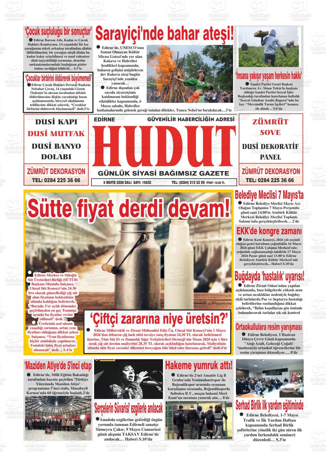 Edirne Hudut 05.05.2026