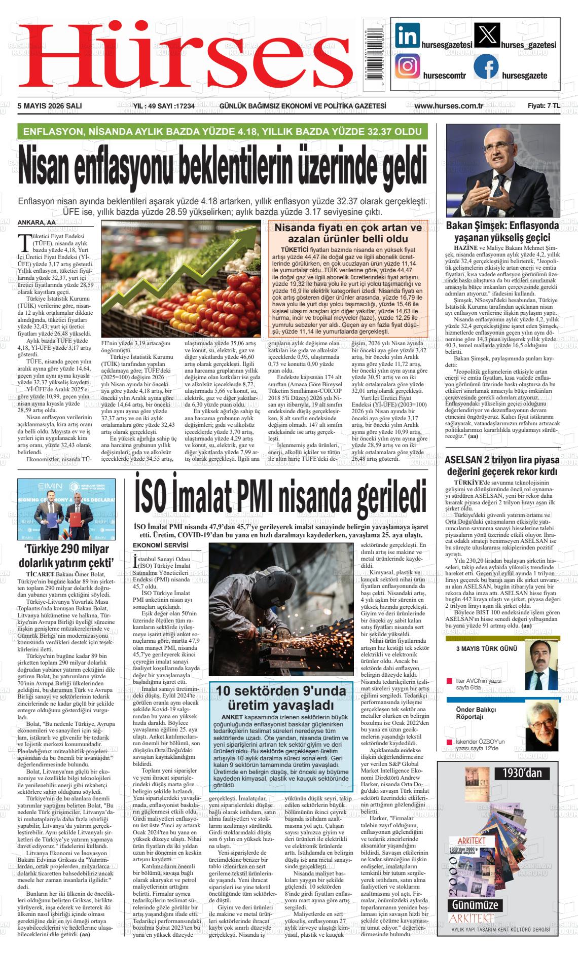 Hürses Gazetesi 05.05.2026