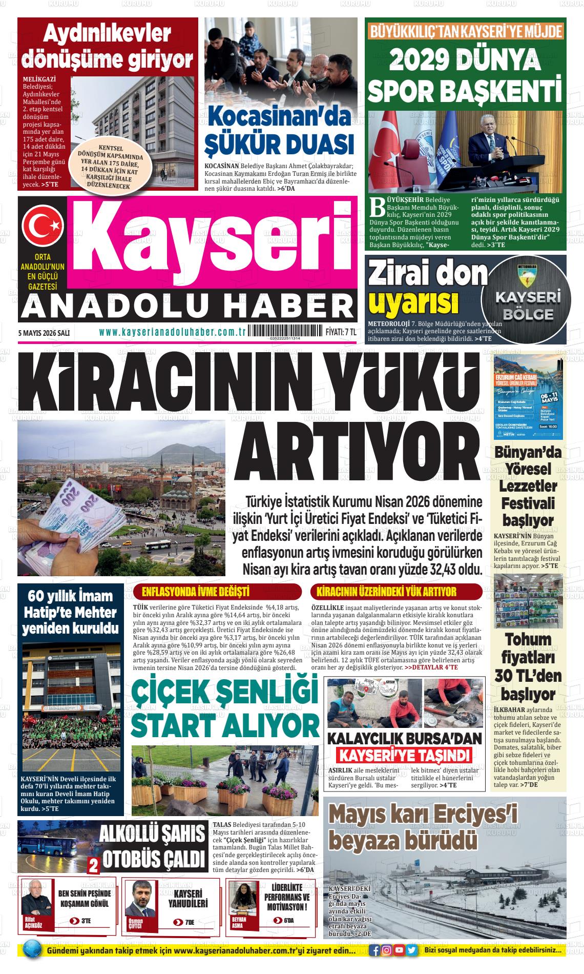 Kayseri Anadoluhaber 05.05.2026
