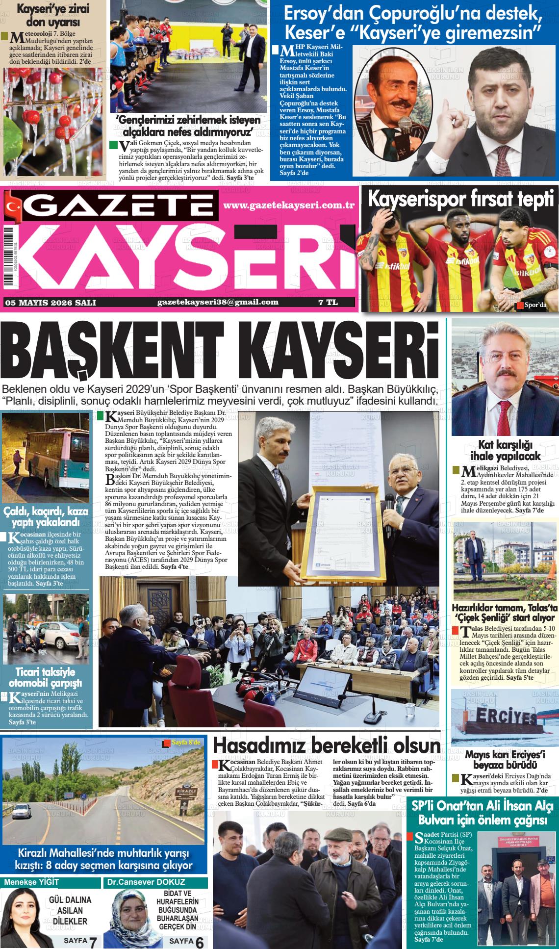 Kayseri Haber 38 05.05.2026