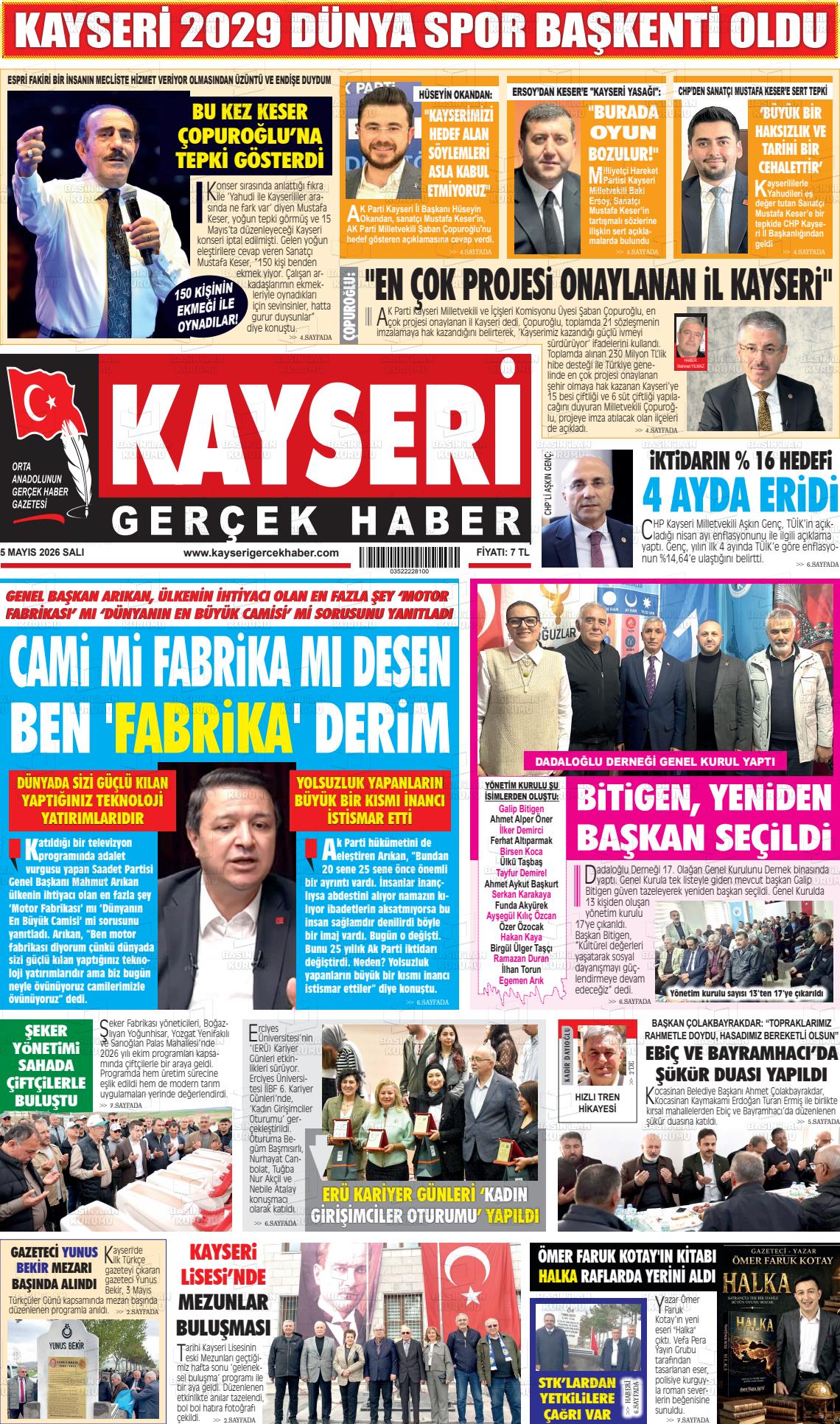 Kayseri Starhaber 05.05.2026