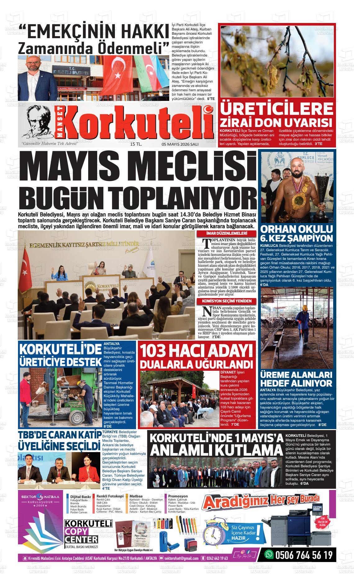 Antalya Korkutelimanset 05.05.2026