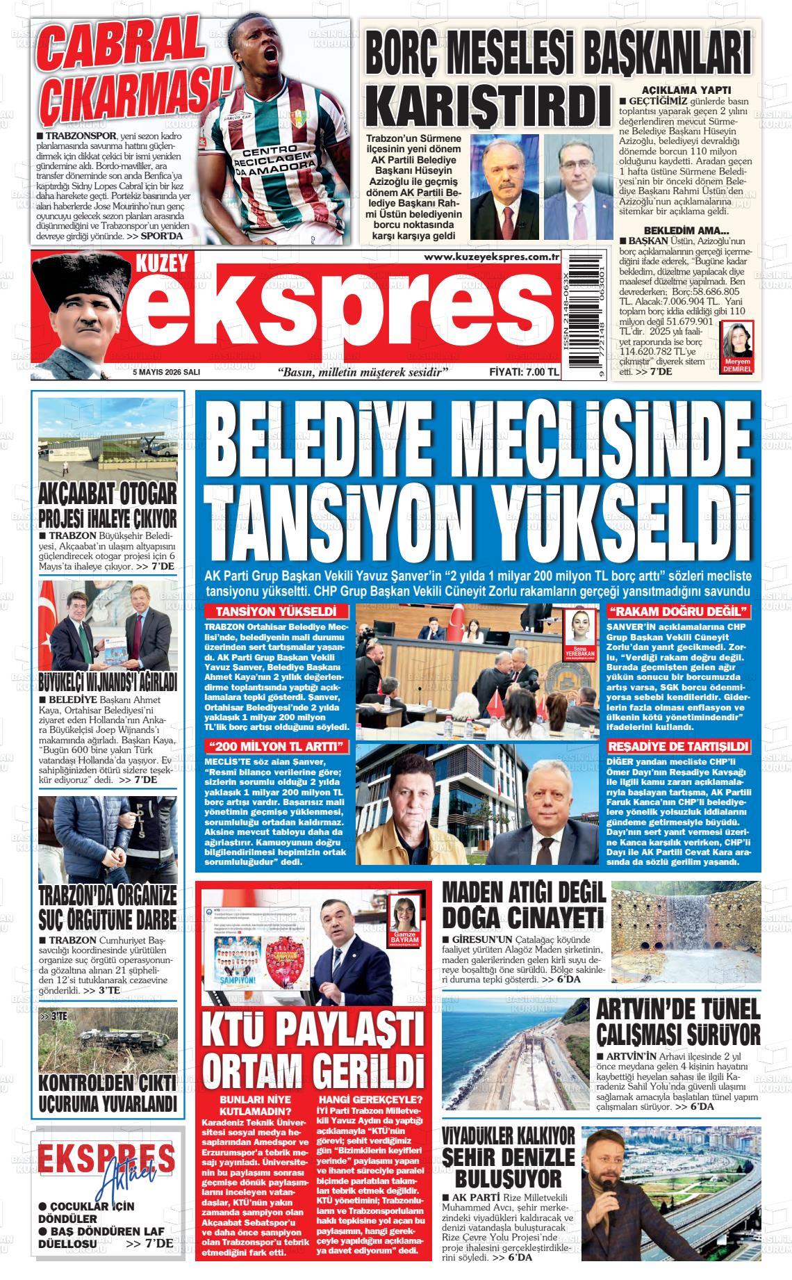 Trabzon Kuzeyekspres 05.05.2026