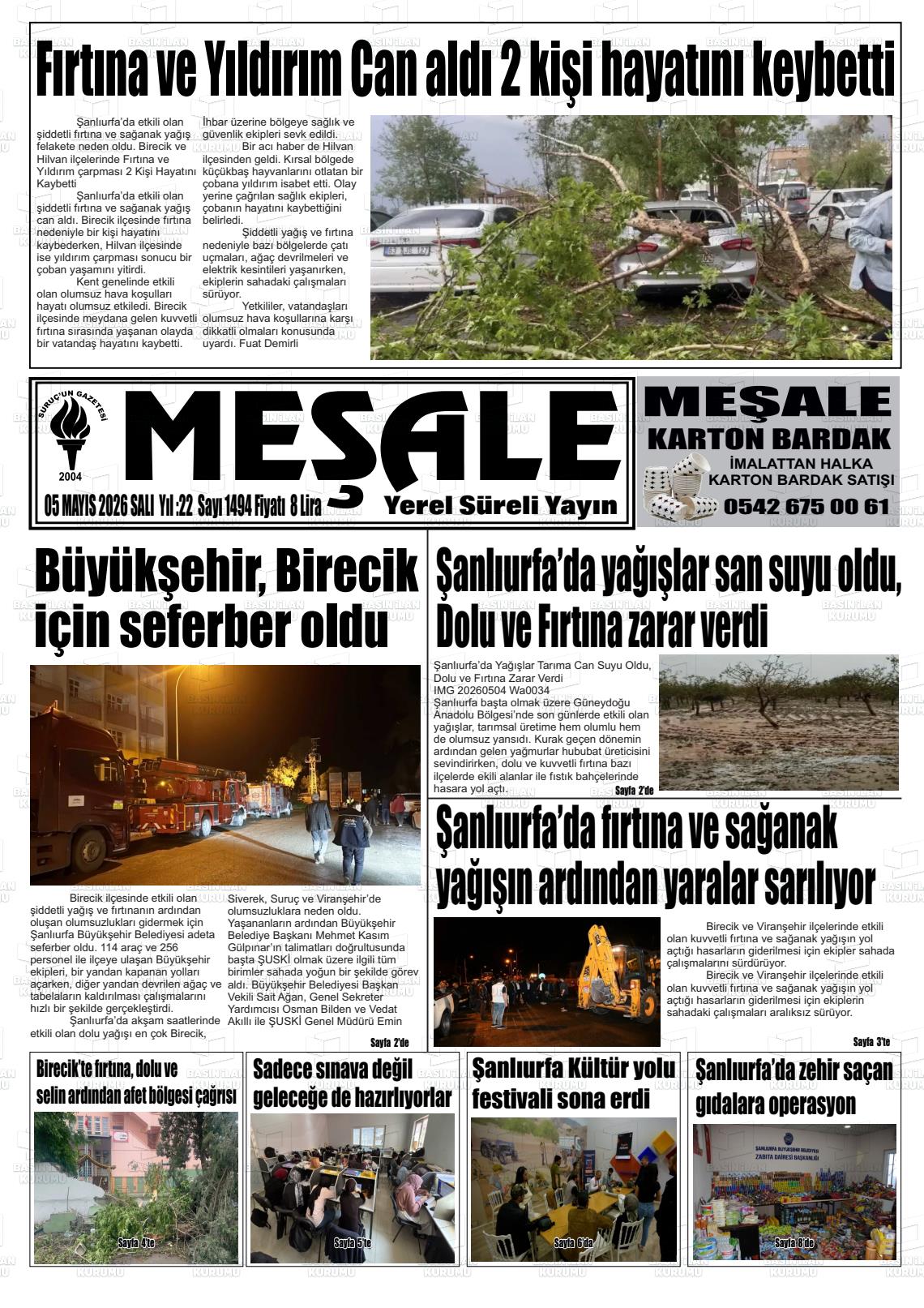 Sanliurfa Mesale 05.05.2026
