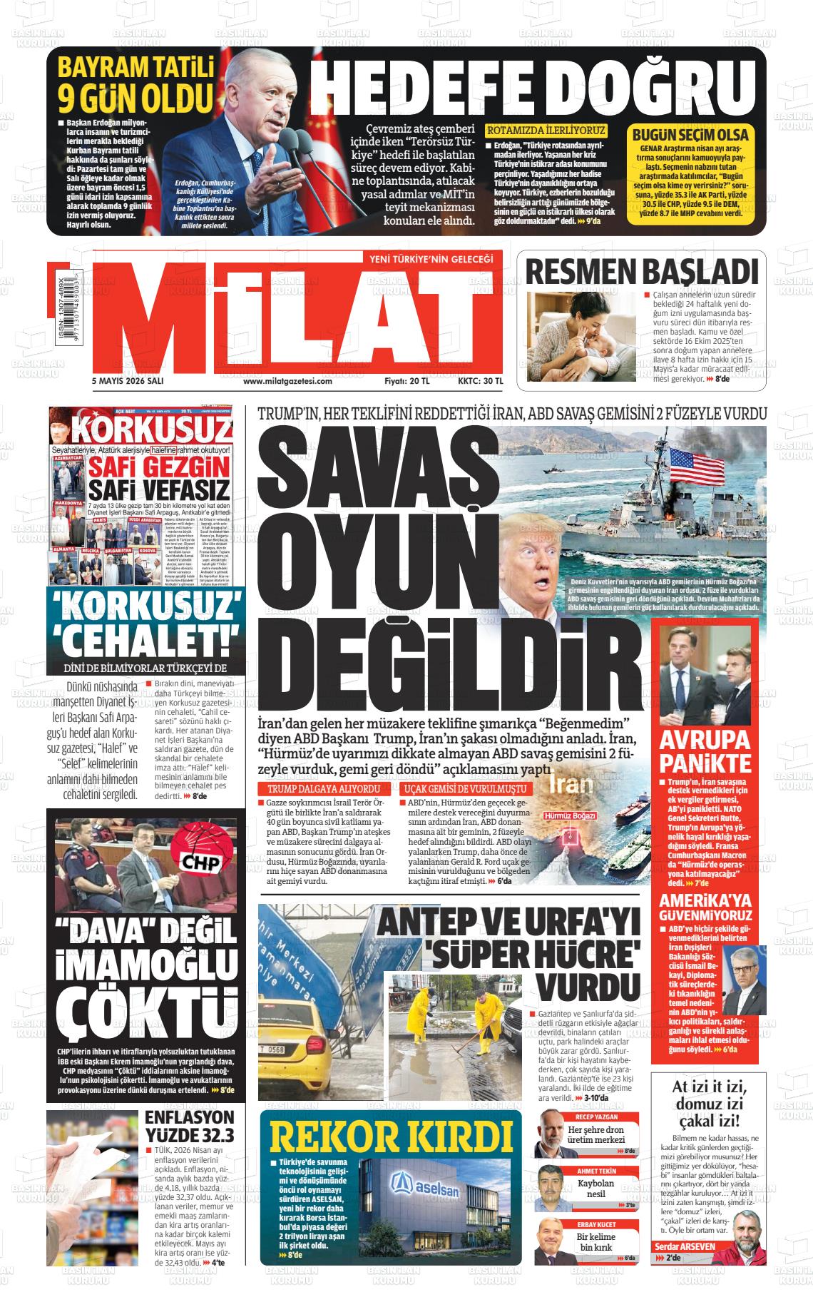 Milat Gazetesi 05.05.2026