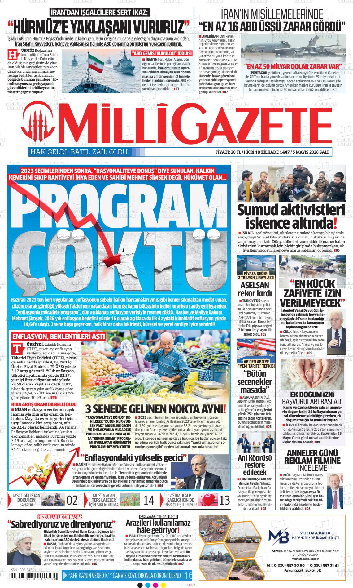 Milli Gazete Gazetesi 05.05.2026