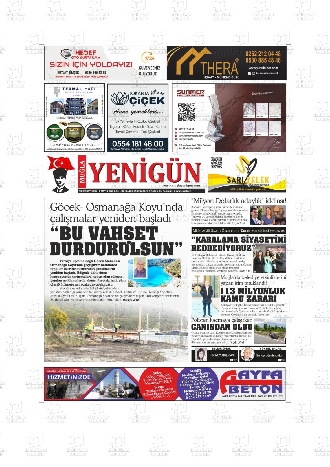 Mugla Yenigun 05.05.2026