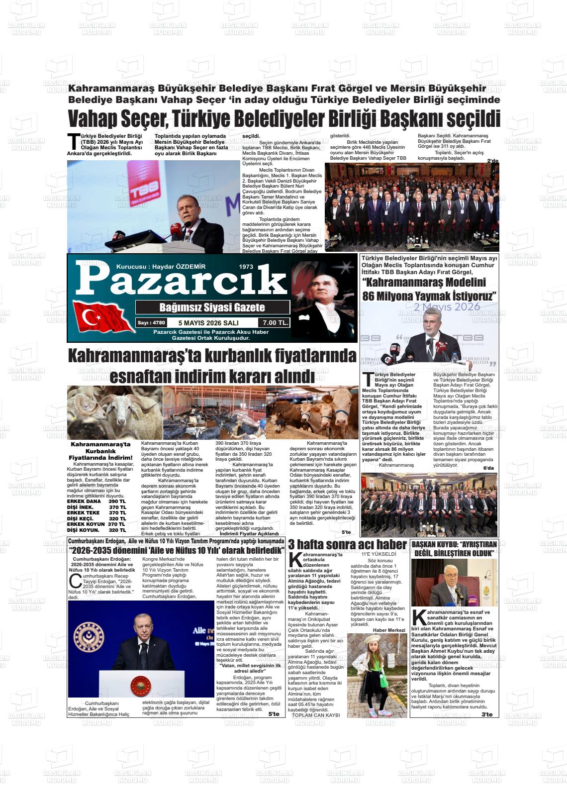 Kahramanmaras Pazarcik 05.05.2026