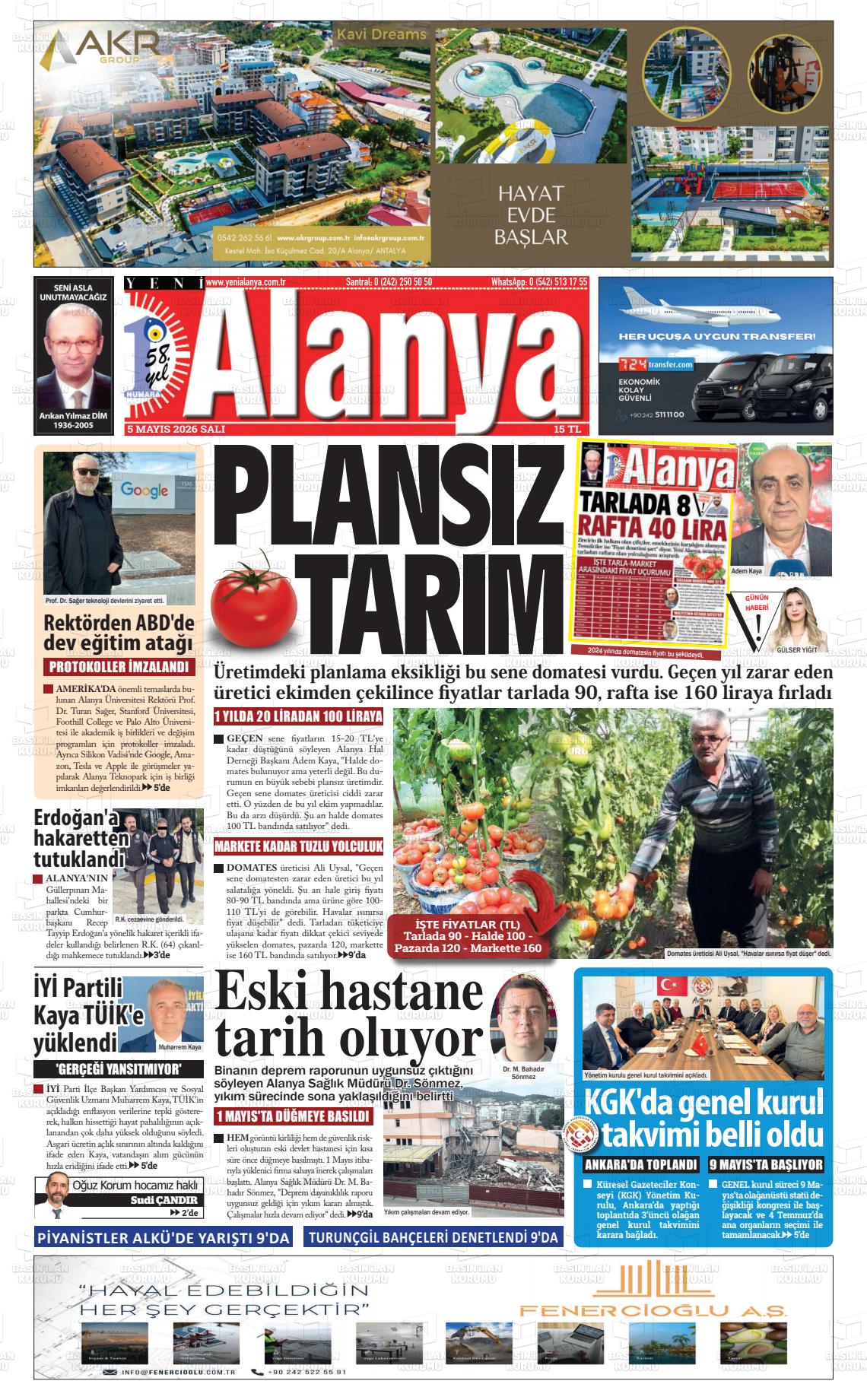 Antalya Yenialanya 05.05.2026